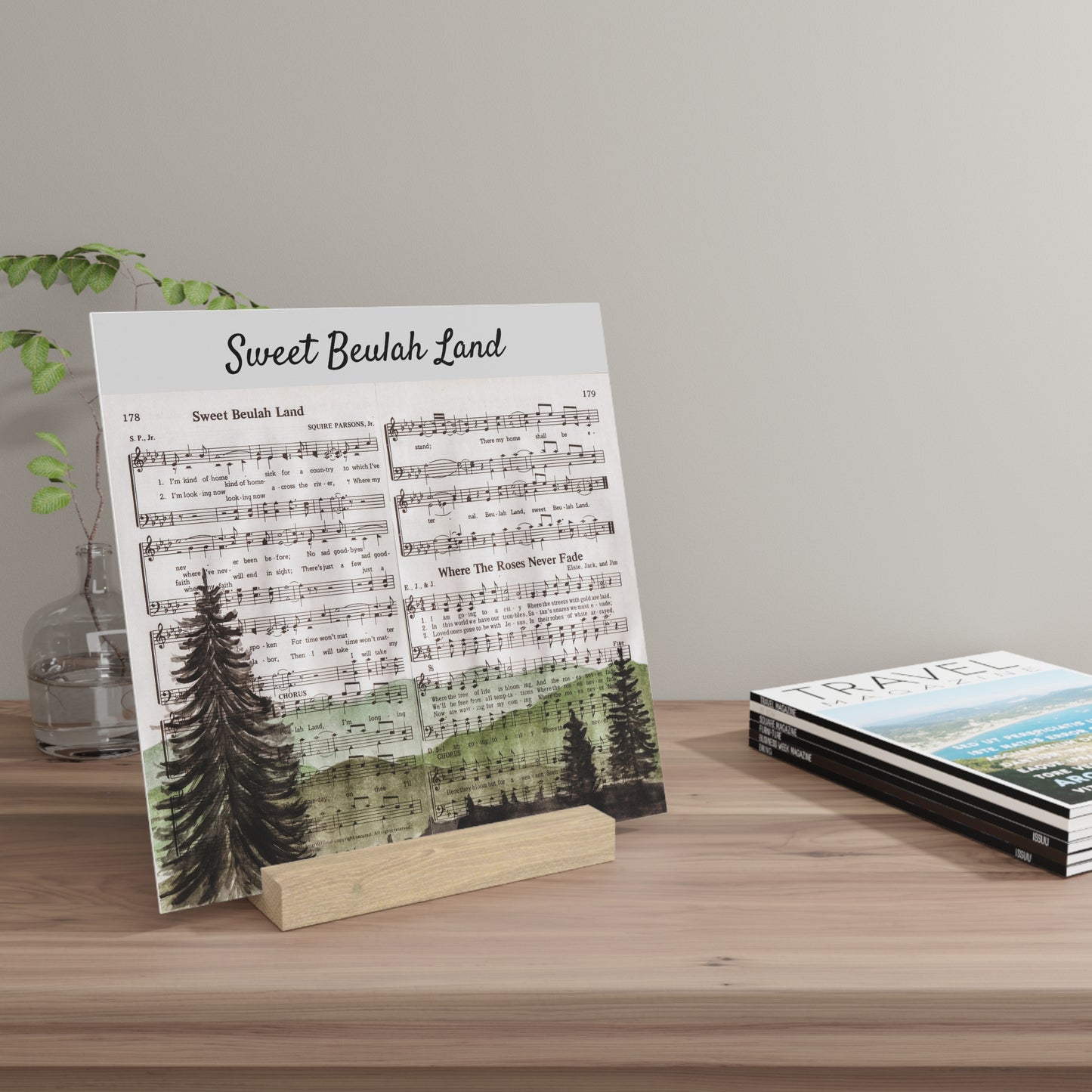 Beulah Land Gallery Board with Stand