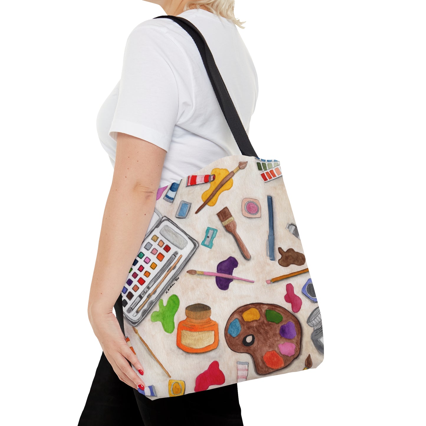 Watercolor Supplies Tote Bag