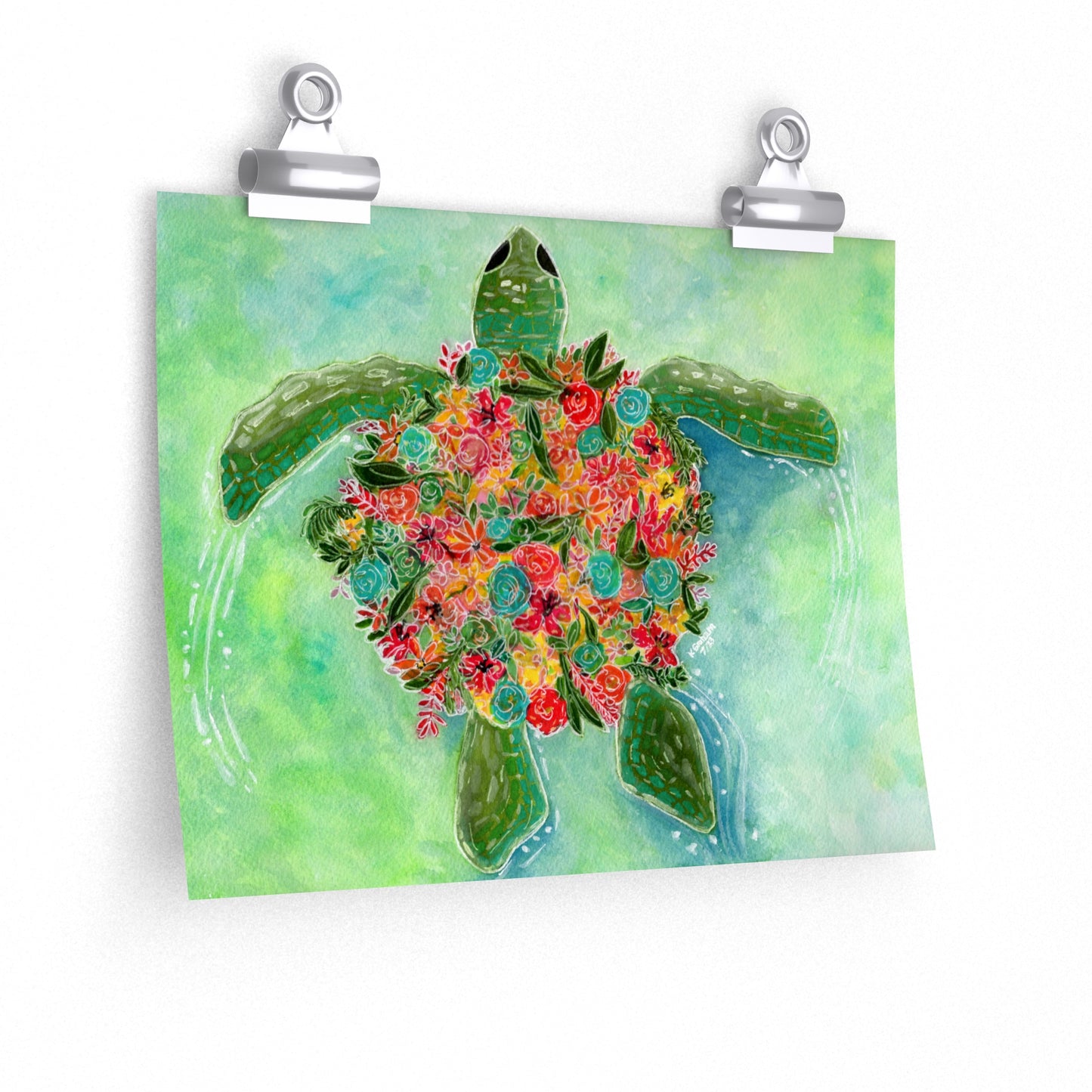 Turtle Design - Matte Poster