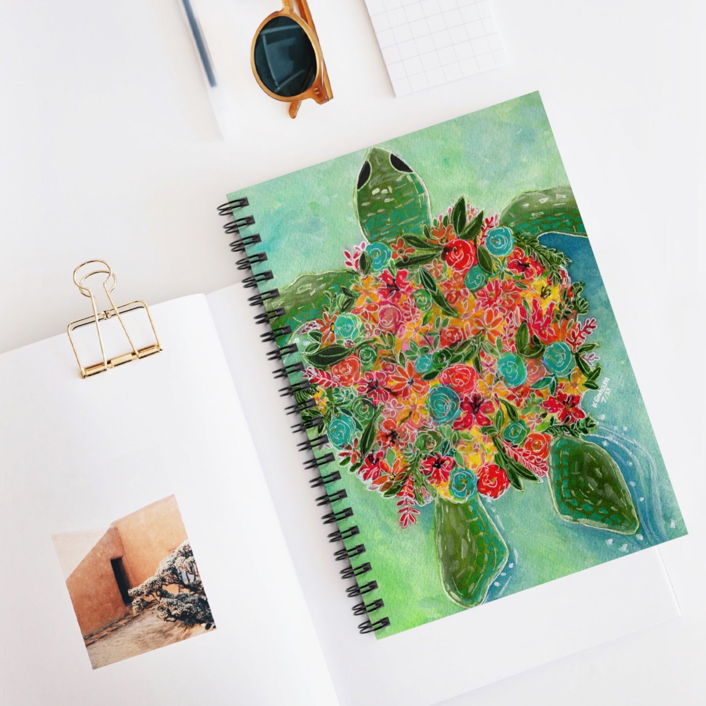 Turtle Design 1 - Spiral Notebook