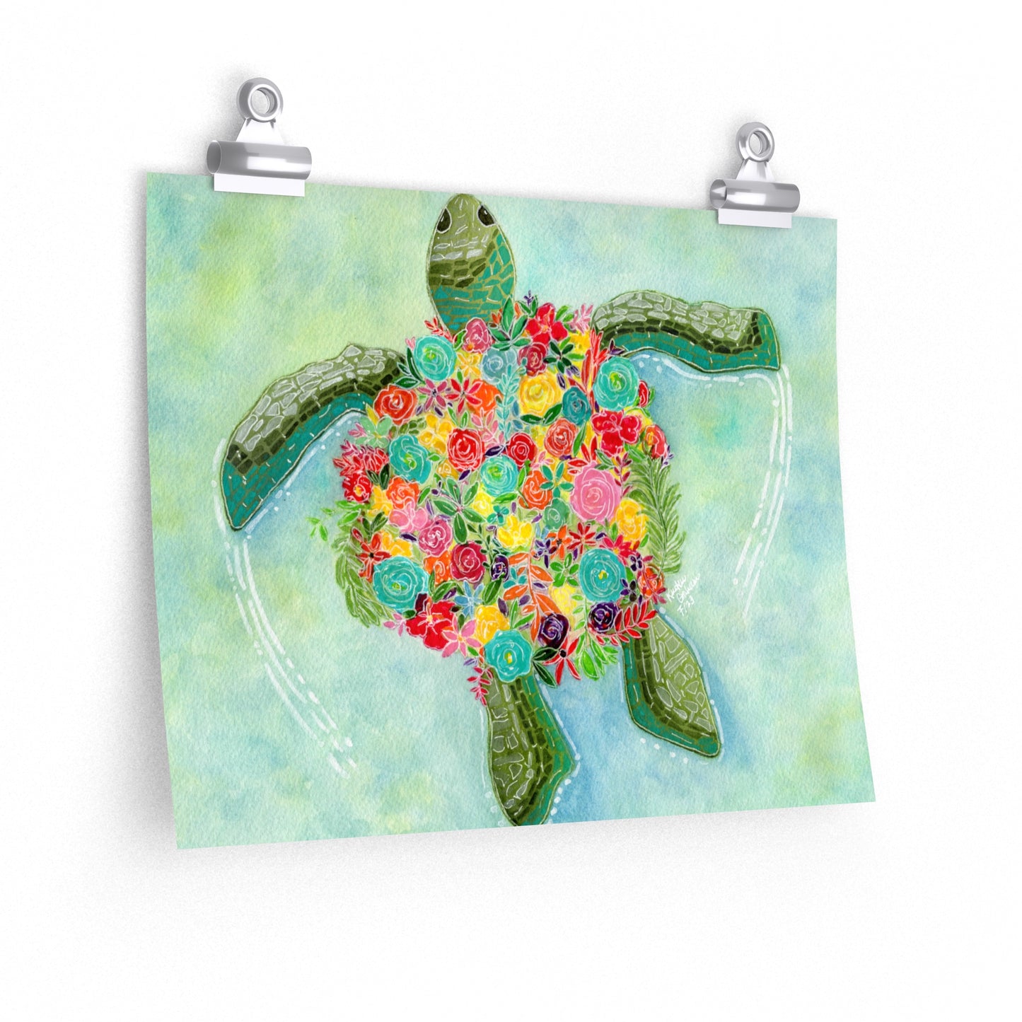 Turtle Design 2- Matte Poster
