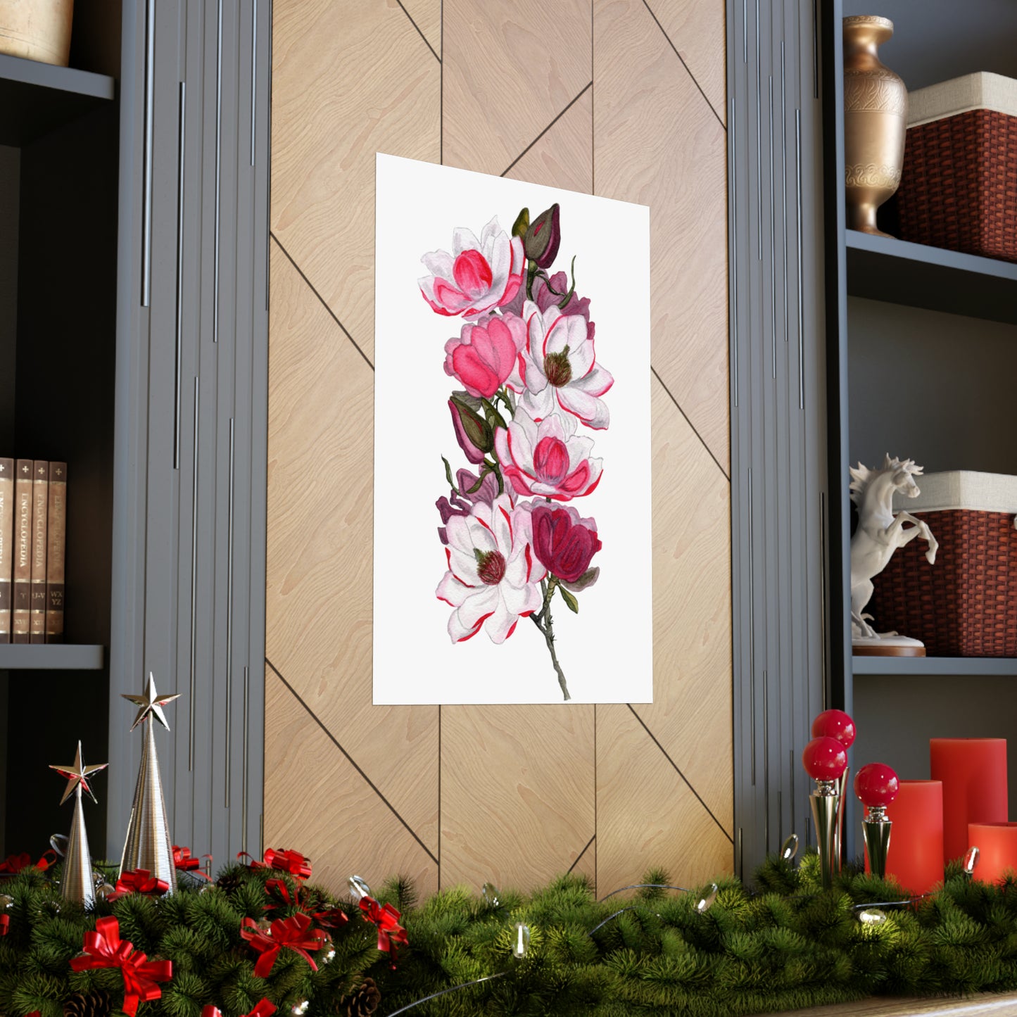 Pink Magnolias Matte Vertical Posters