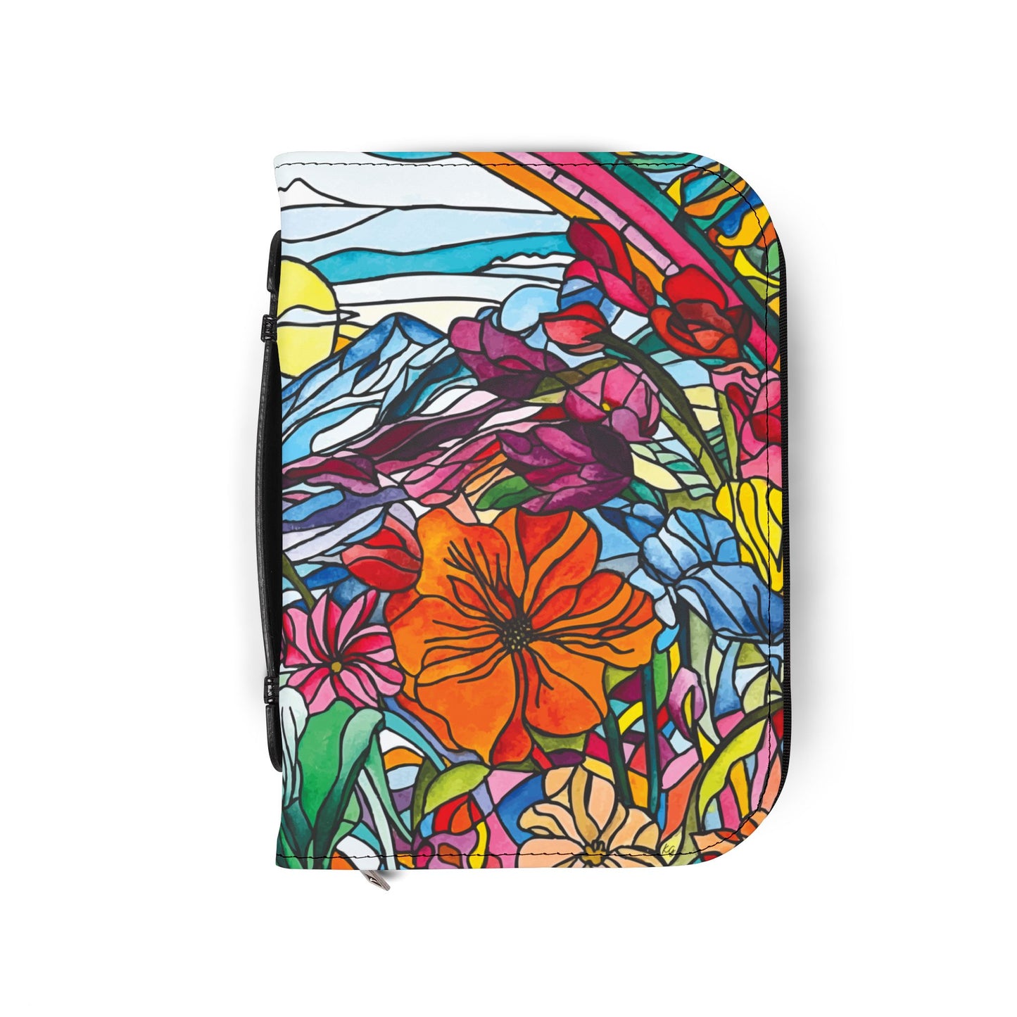 Watercolor Stained Glass Bible Cover