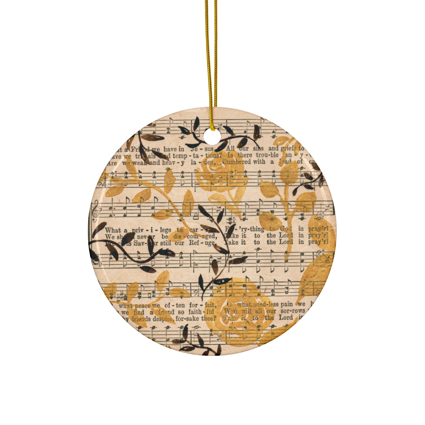 What A Friend Hymn Ceramic Ornament