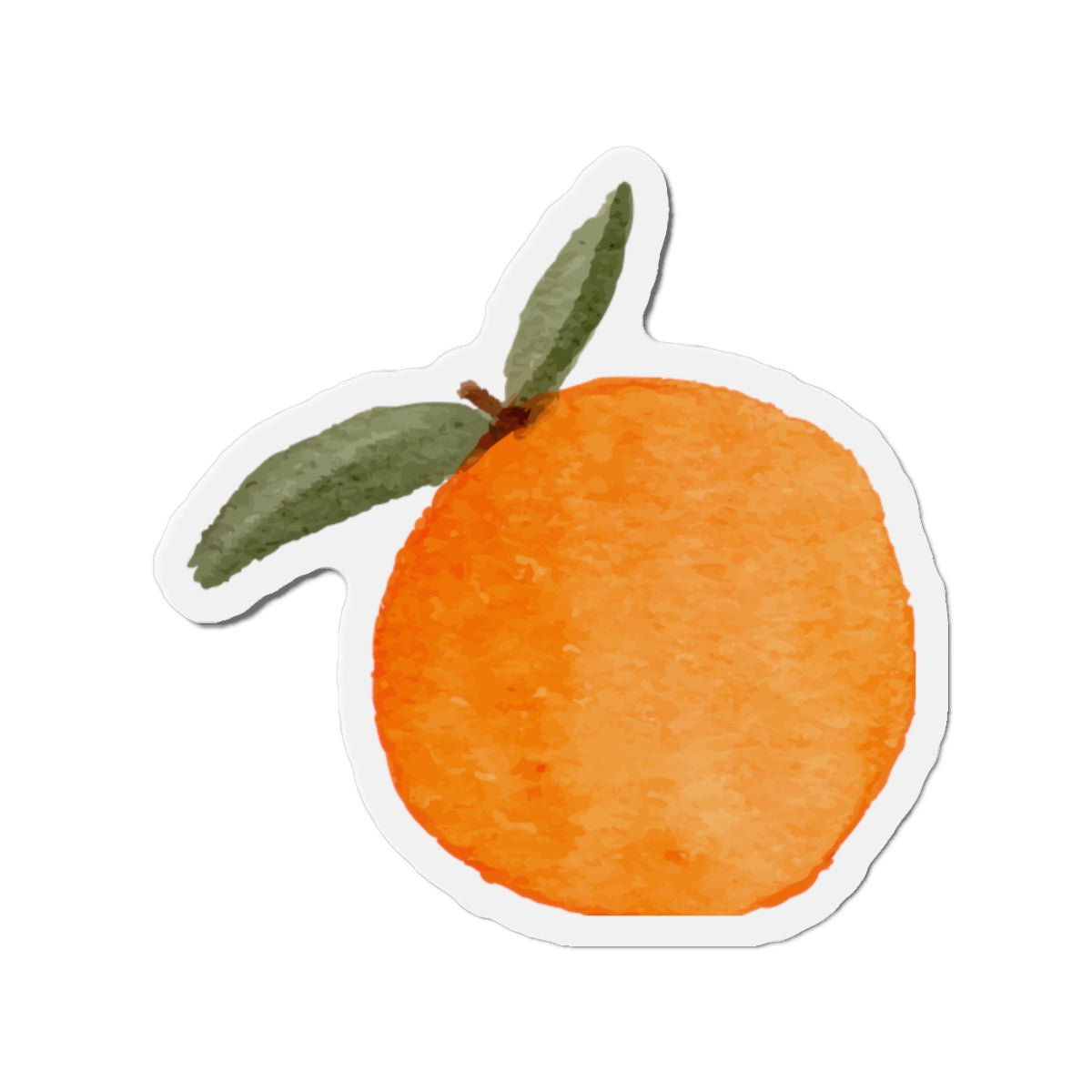 Watercolor Orange Die-Cut Magnet