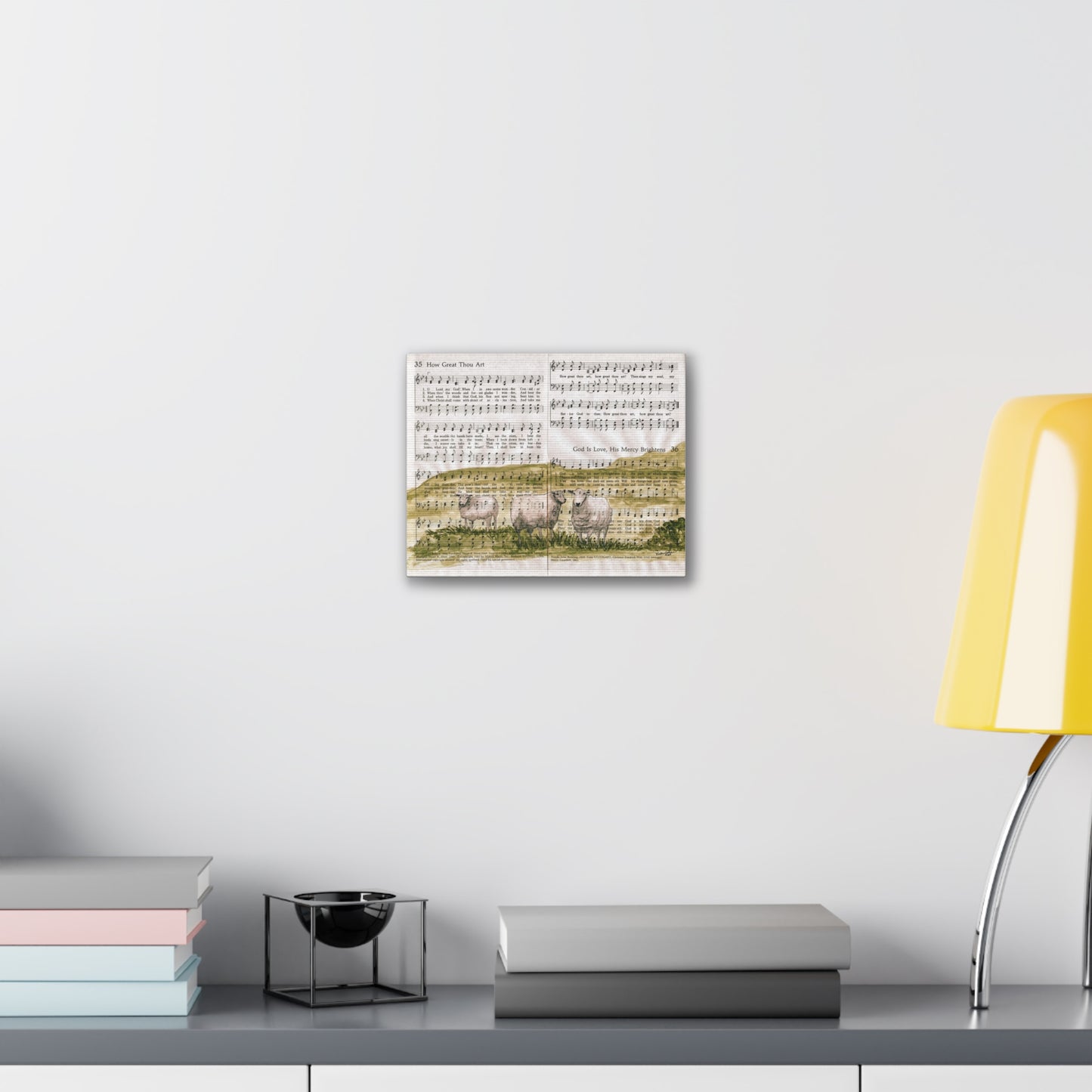 How Great Thou Art Hymn Canvas