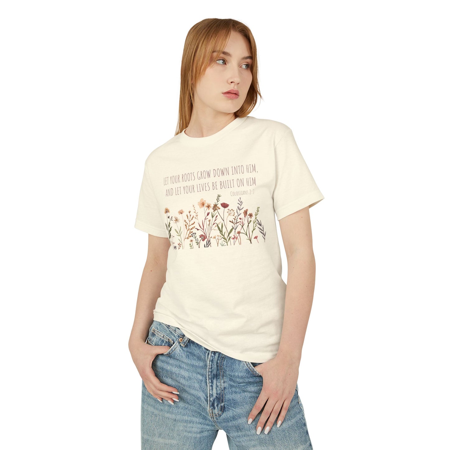 Colossians 2:7 Unisex Garment-Dyed Heavyweight Cotton Tee