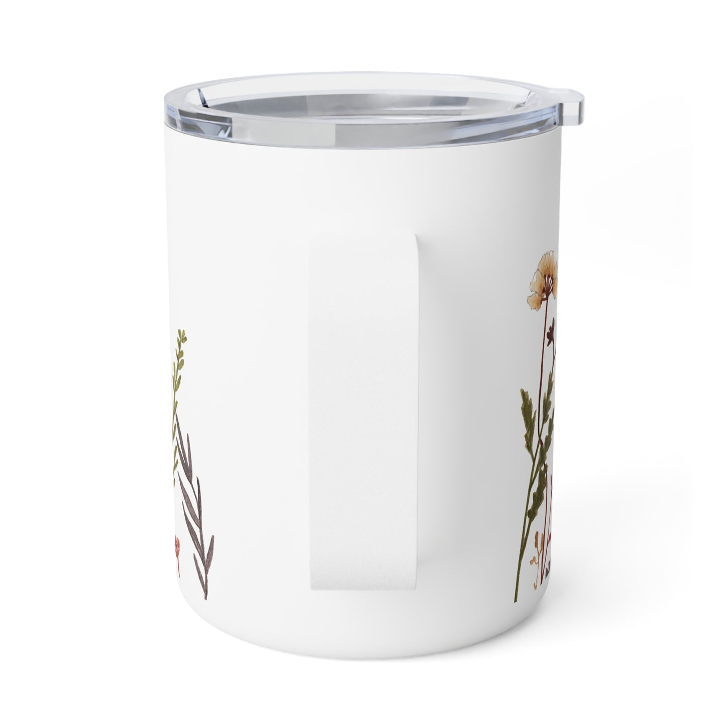 Neutral Wildflowers Insulated Coffee Mug, 10oz