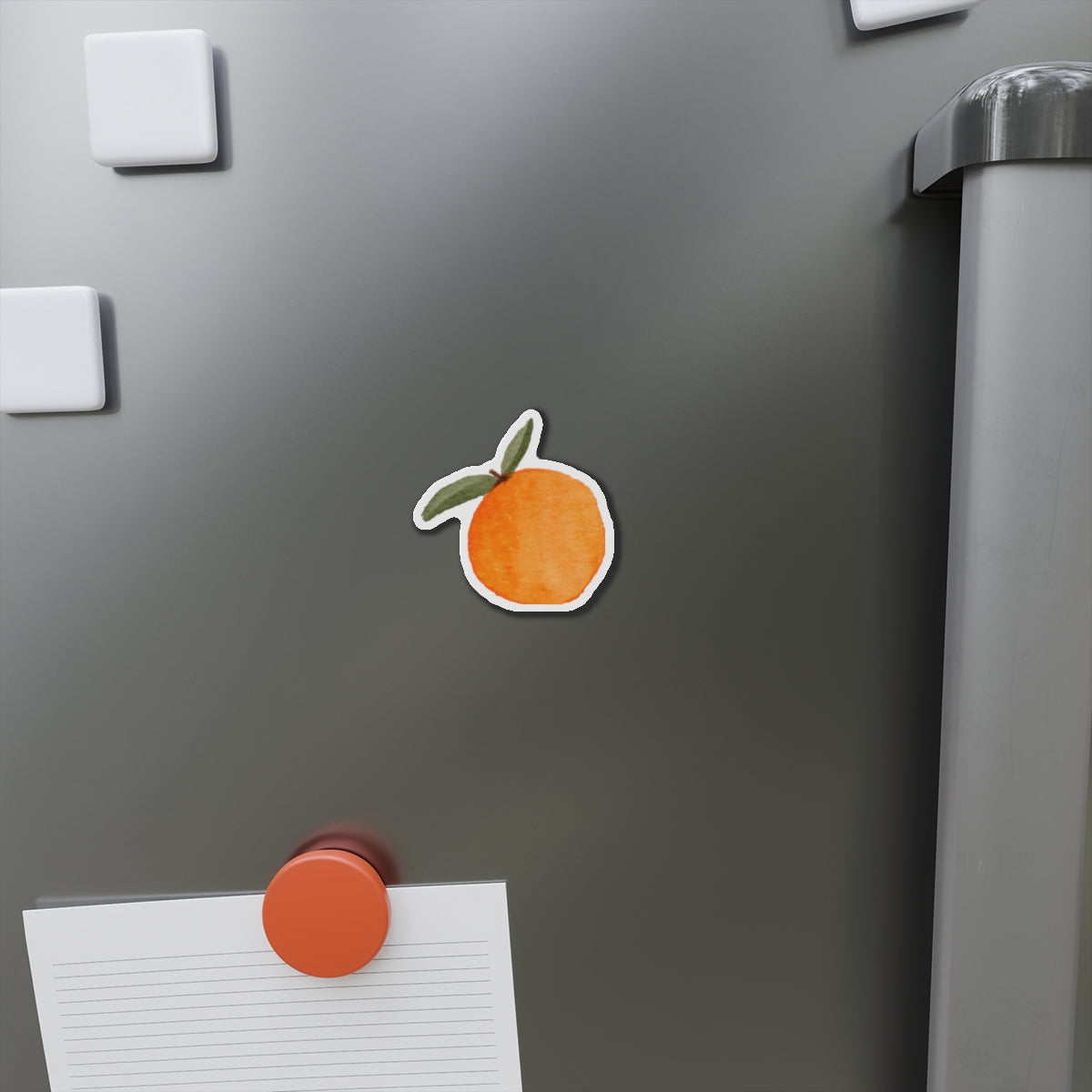 Watercolor Orange Die-Cut Magnet