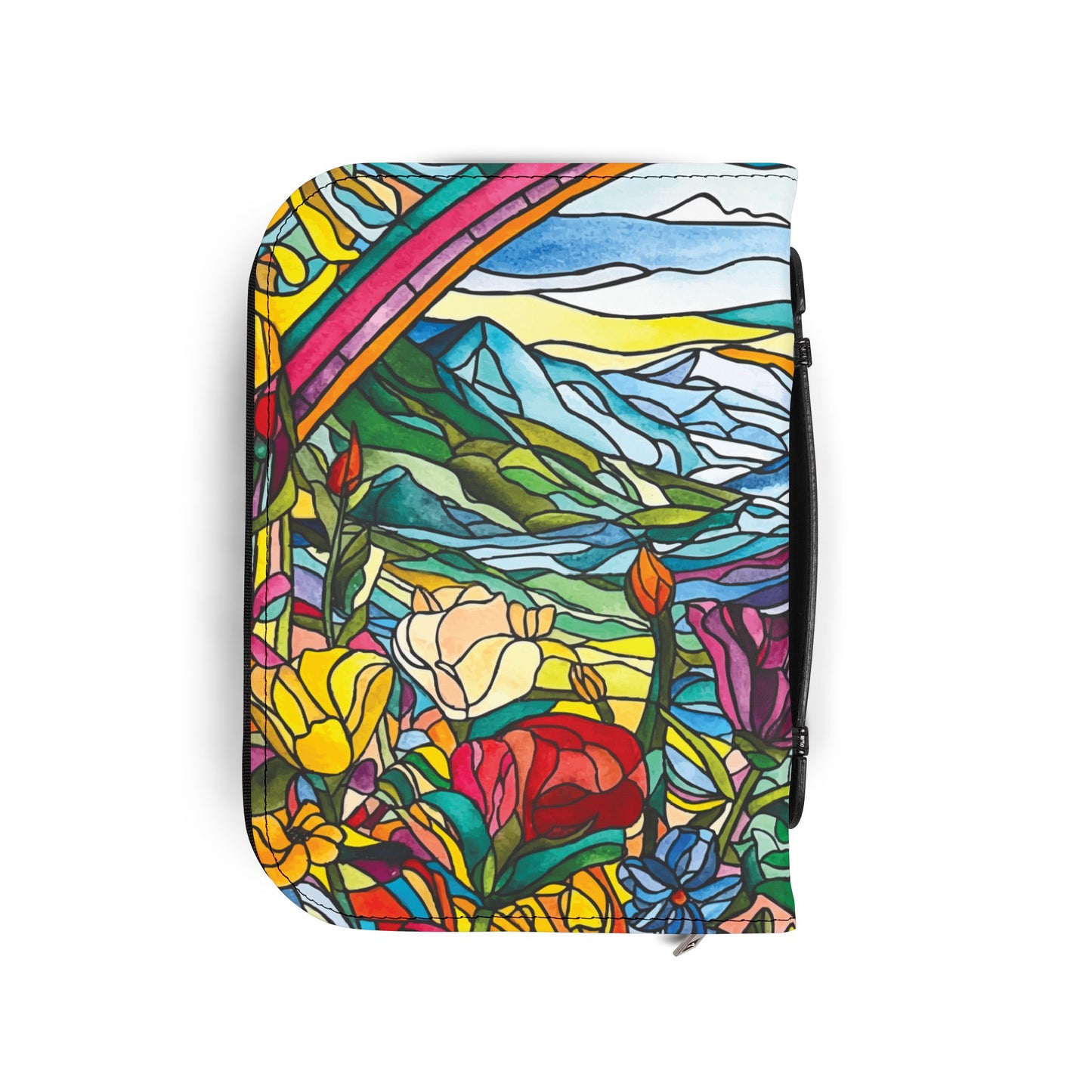 Watercolor Stained Glass Bible Cover