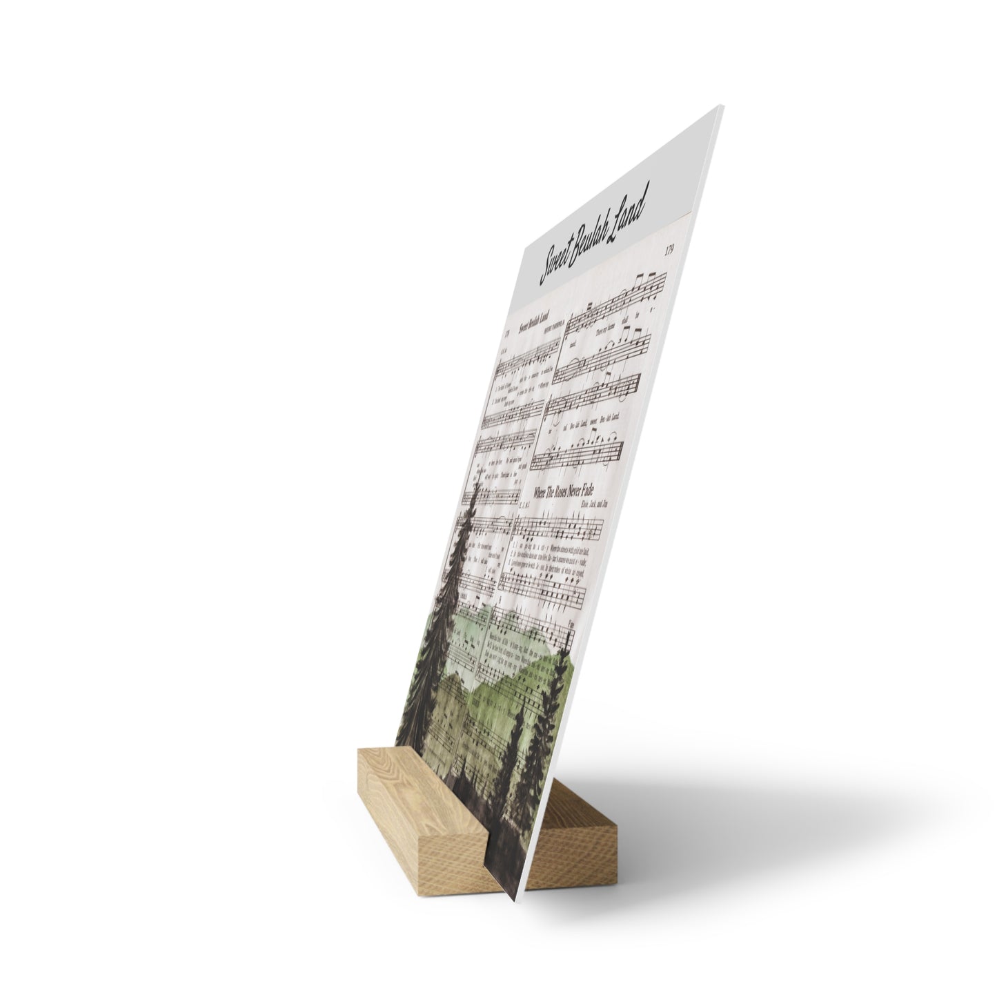 Beulah Land Gallery Board with Stand