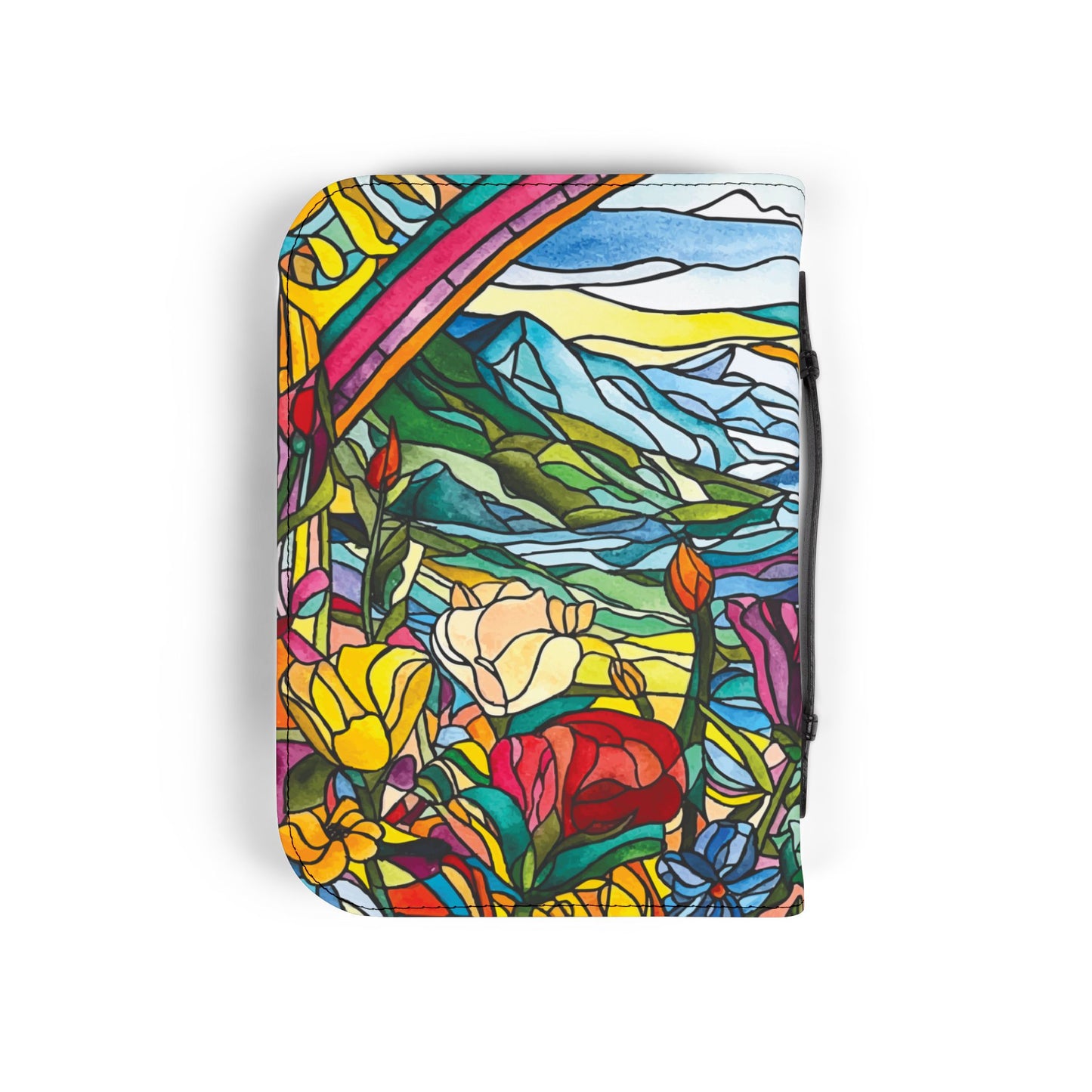 Watercolor Stained Glass Bible Cover