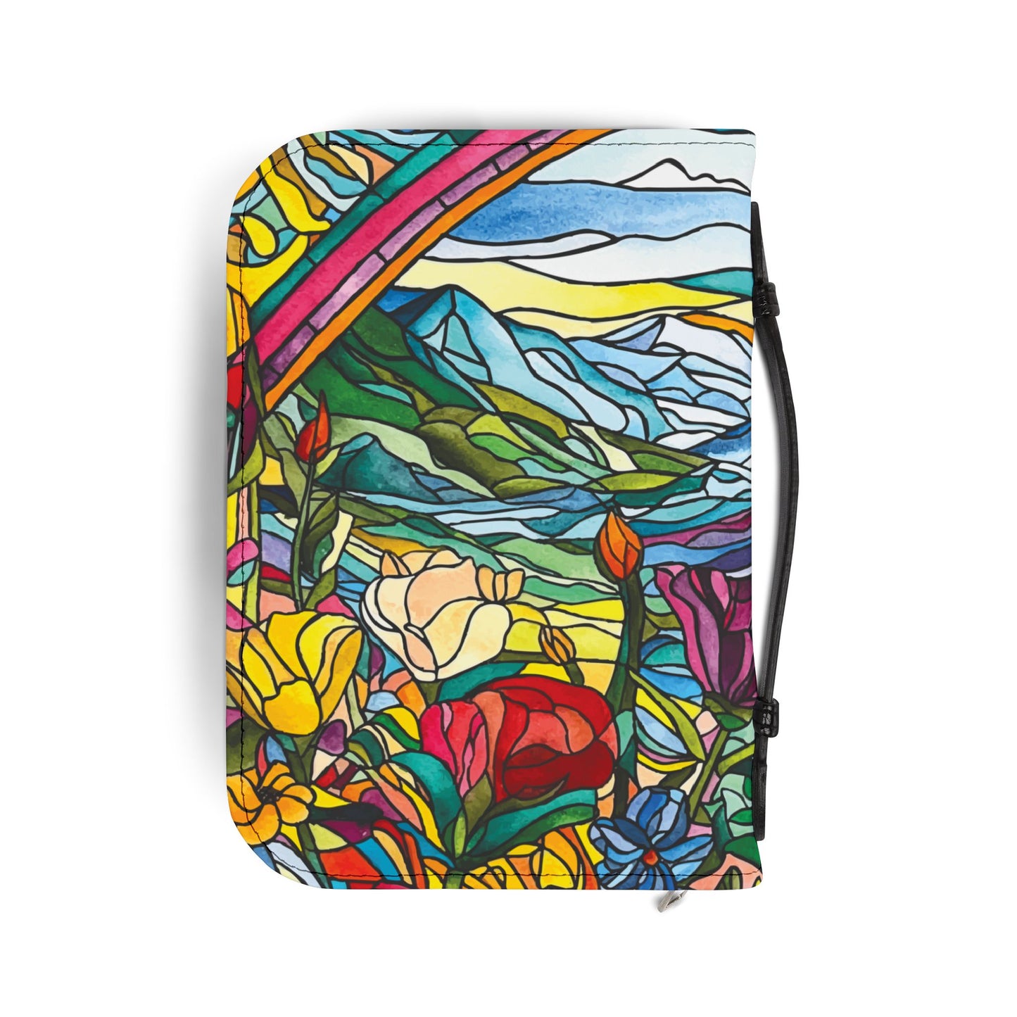 Watercolor Stained Glass Bible Cover