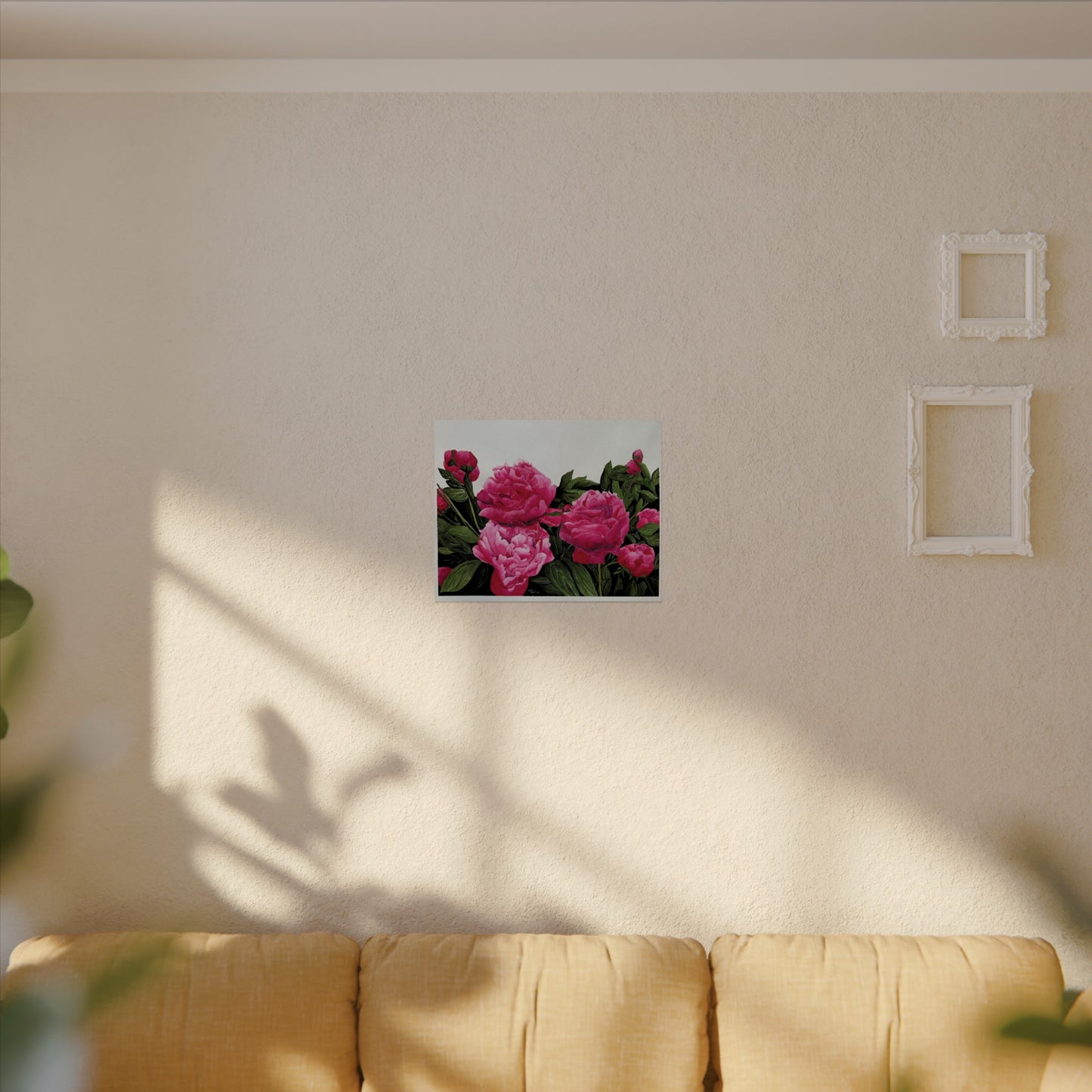 Peonies Watercolor Matte Posters