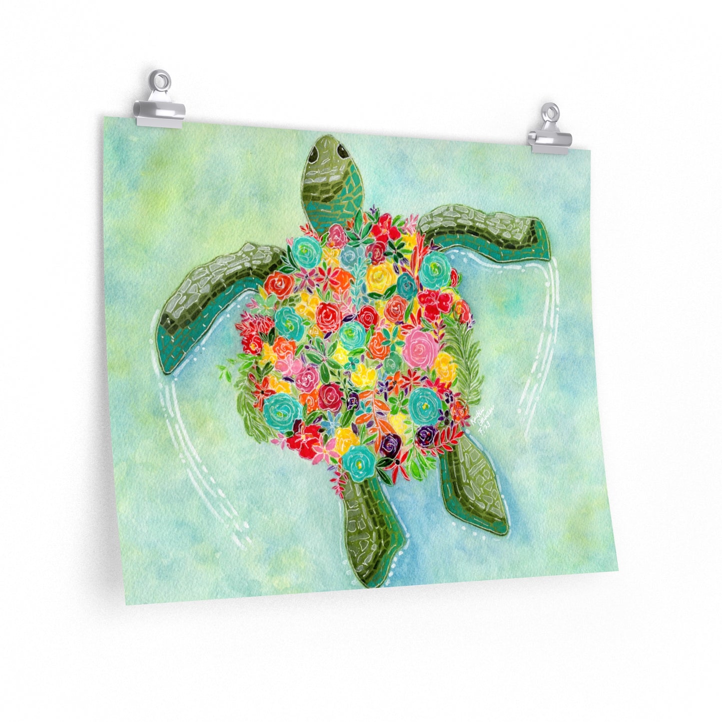 Turtle Design 2- Matte Poster