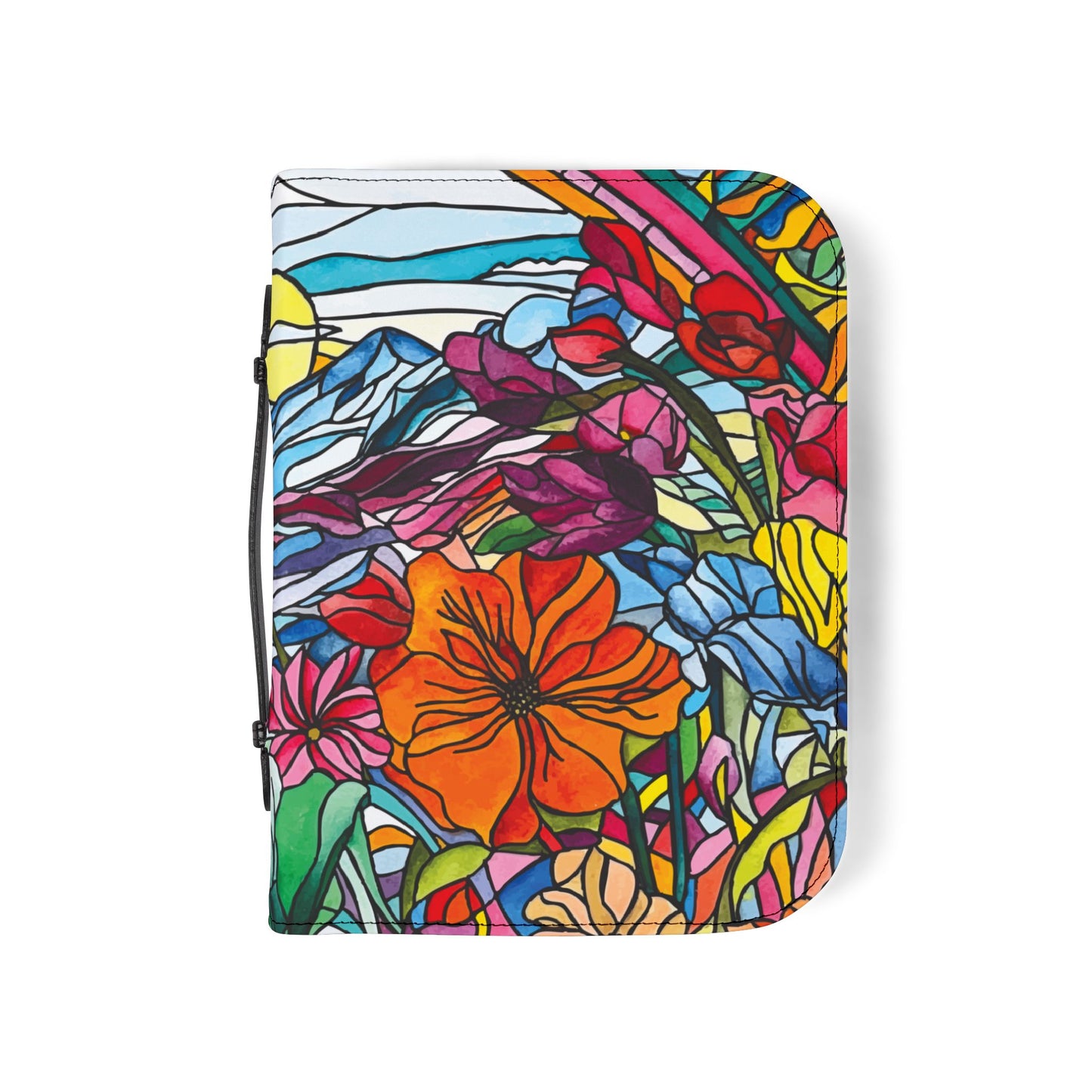 Watercolor Stained Glass Bible Cover