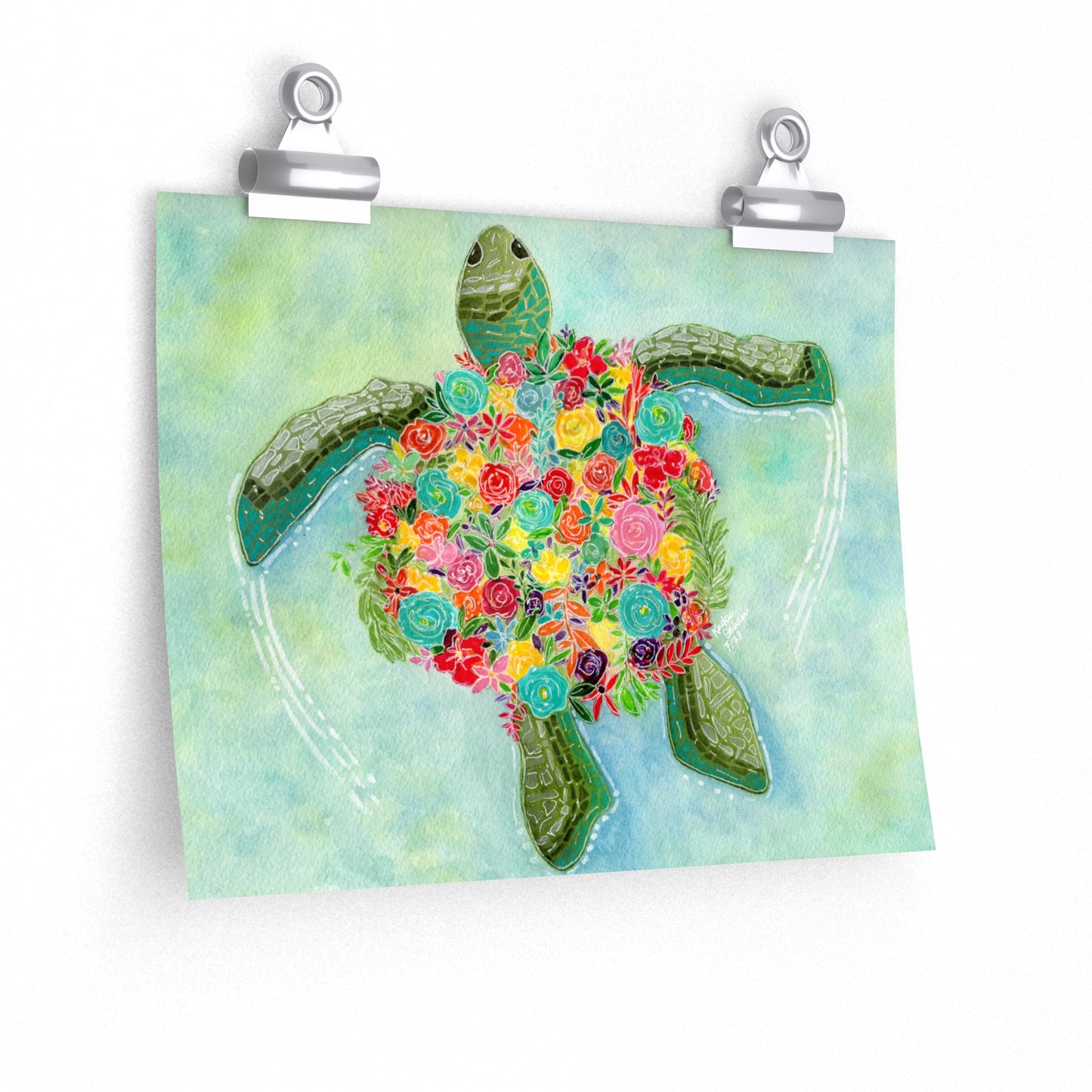 Turtle Design 2- Matte Poster