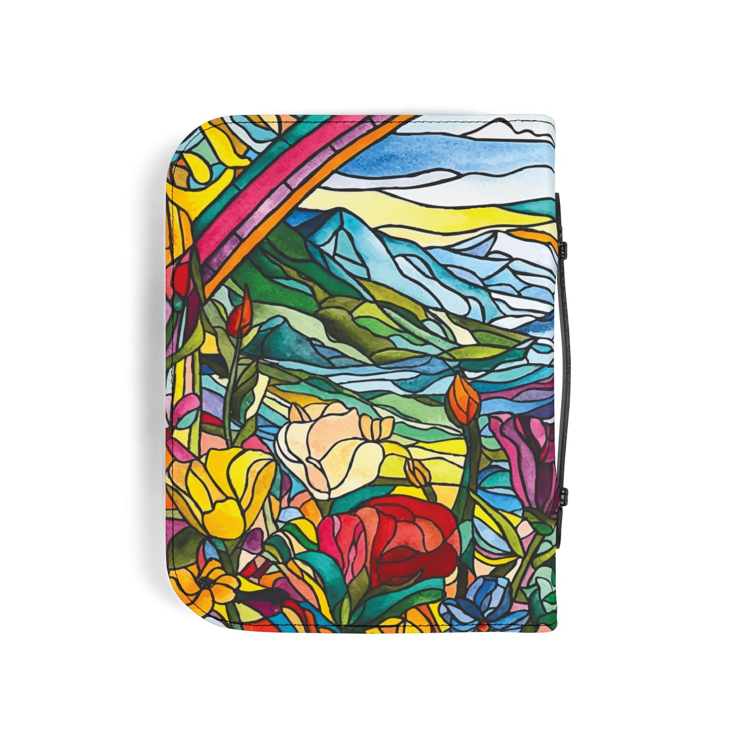 Watercolor Stained Glass Bible Cover