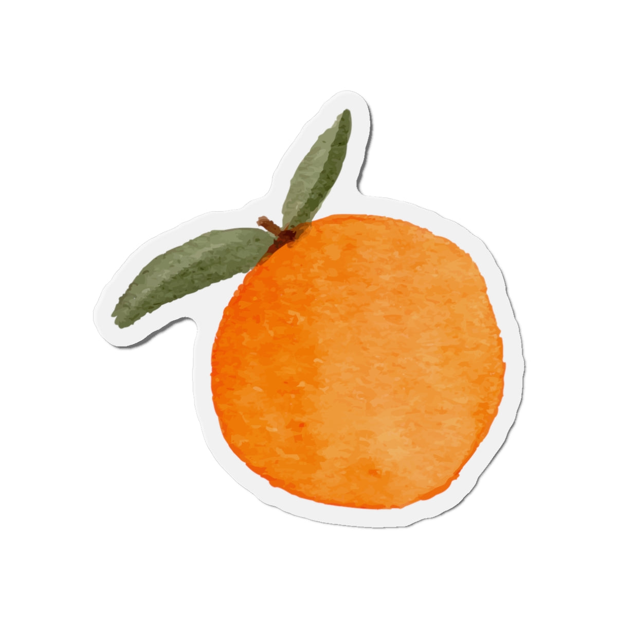 Watercolor Orange Die-Cut Magnet