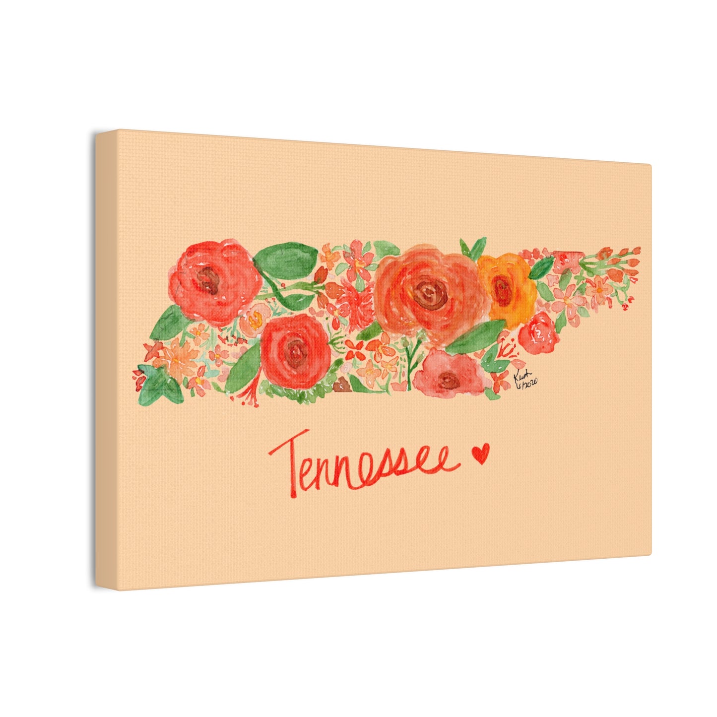 Floral Tennessee Canvas