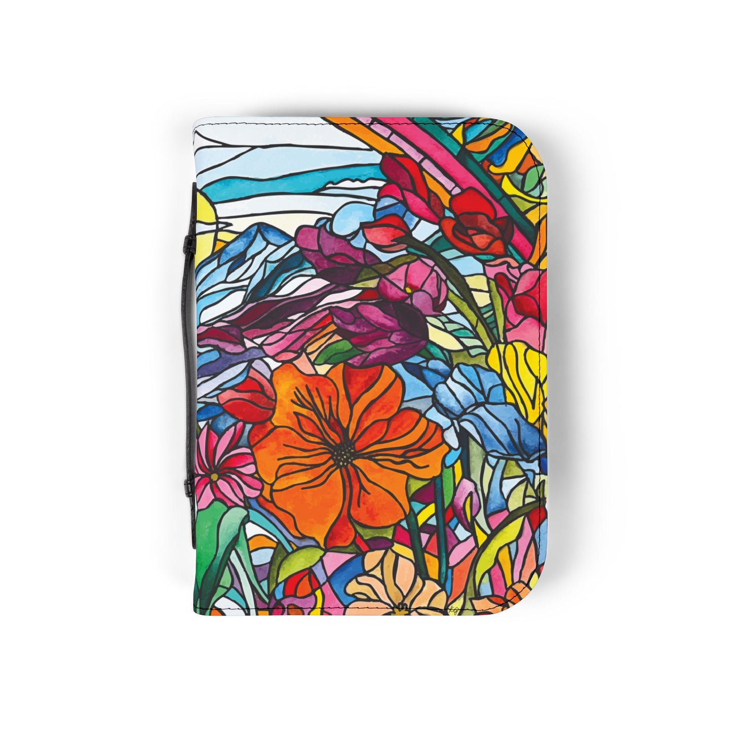 Watercolor Stained Glass Bible Cover