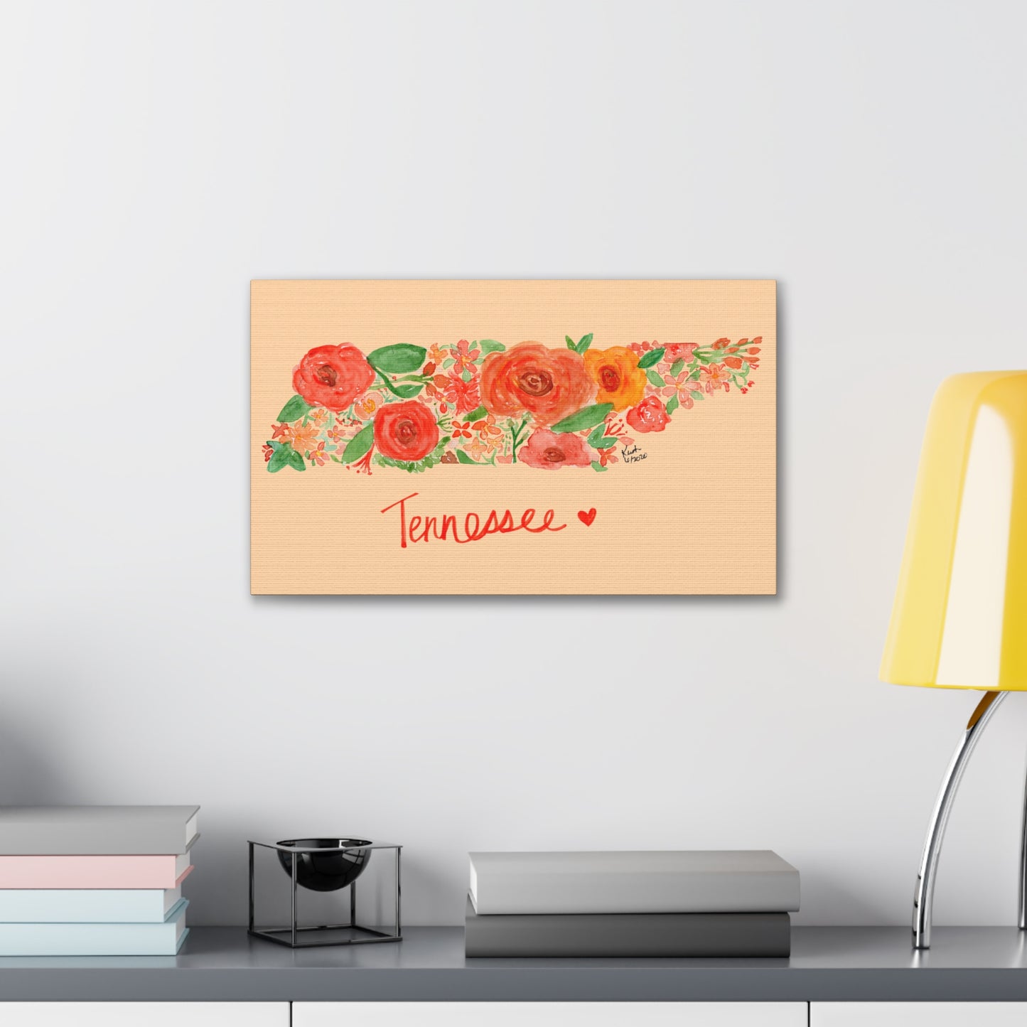 Floral Tennessee Canvas