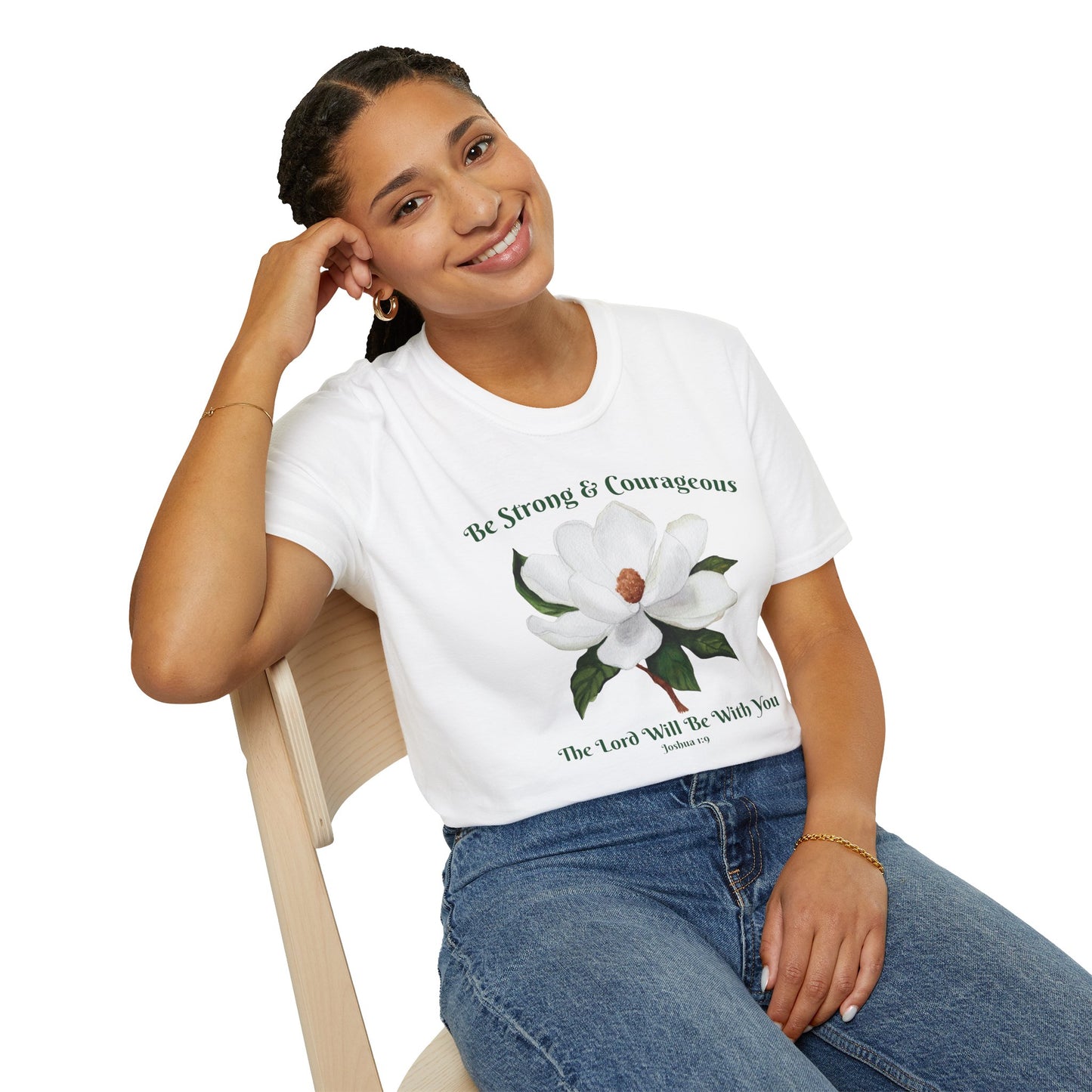 Joshua 1:9 Magnolia Unisex Softstyle T-Shirt
