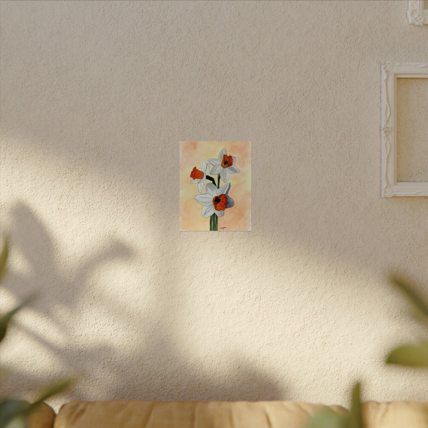 Watercolor DaffodilsTextured Watercolor Posters