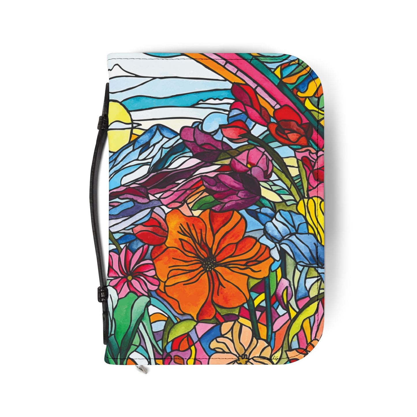 Watercolor Stained Glass Bible Cover