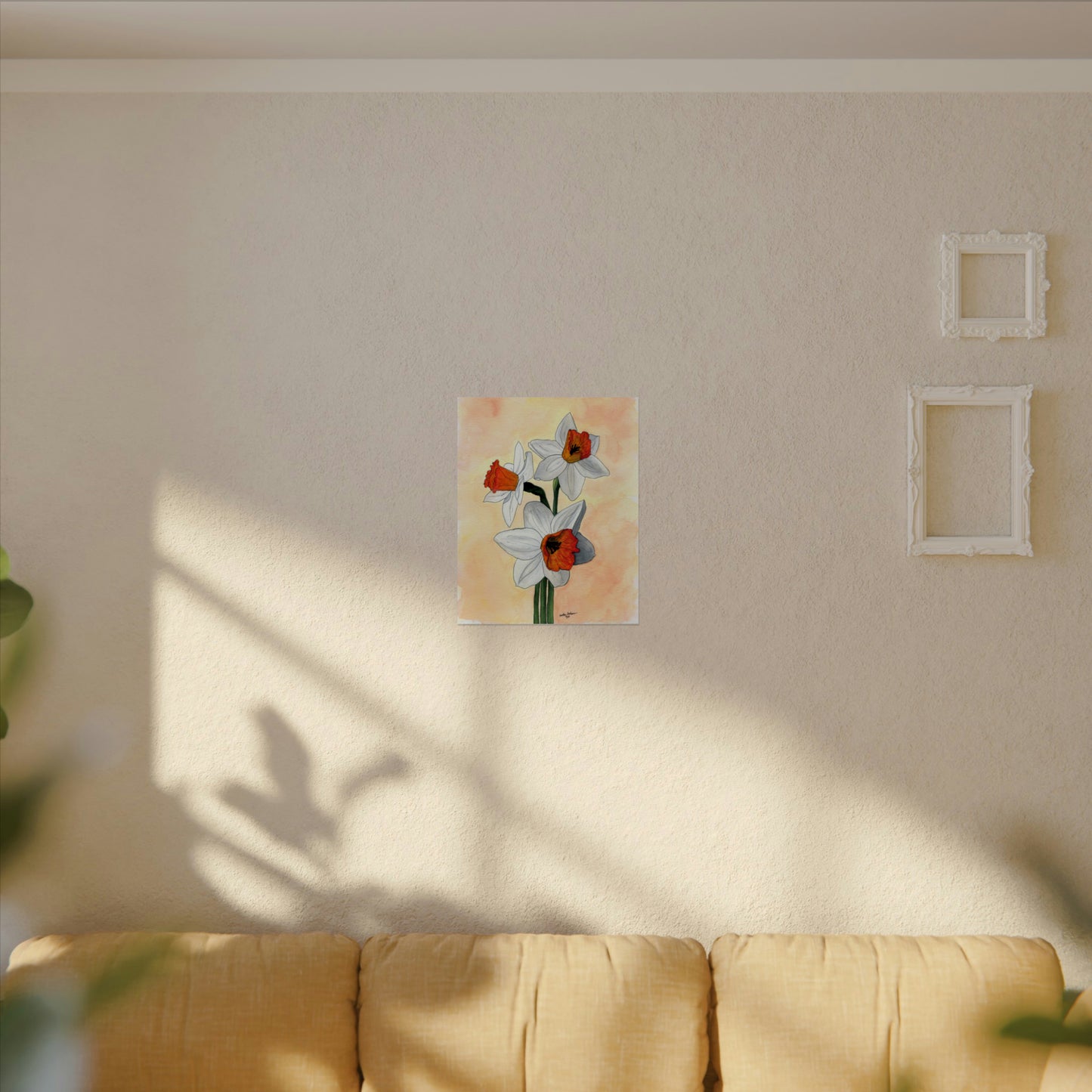 Watercolor DaffodilsTextured Watercolor Posters