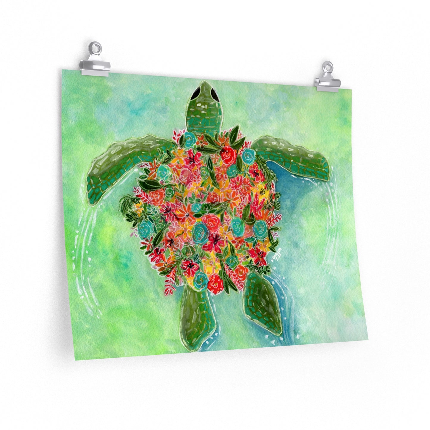 Turtle Design - Matte Poster