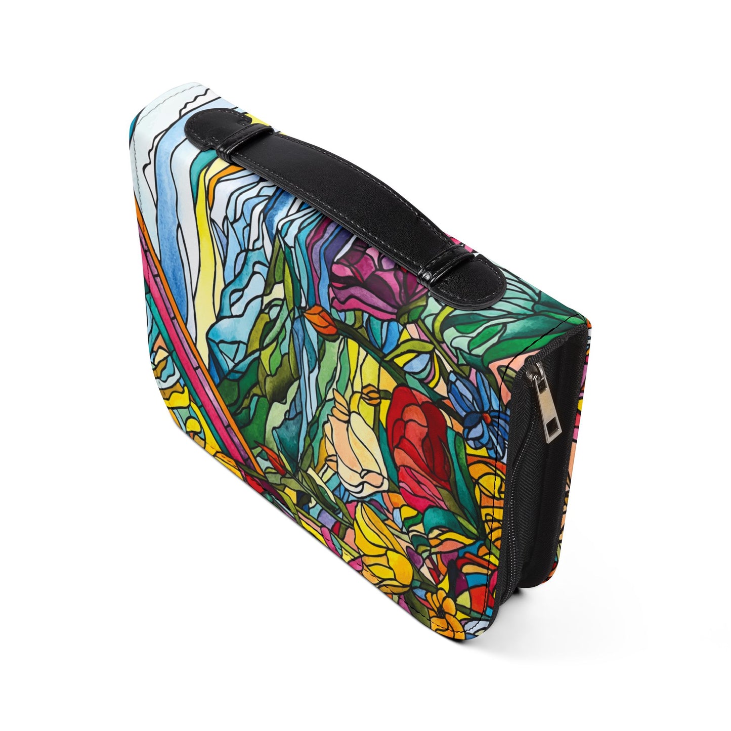 Watercolor Stained Glass Bible Cover