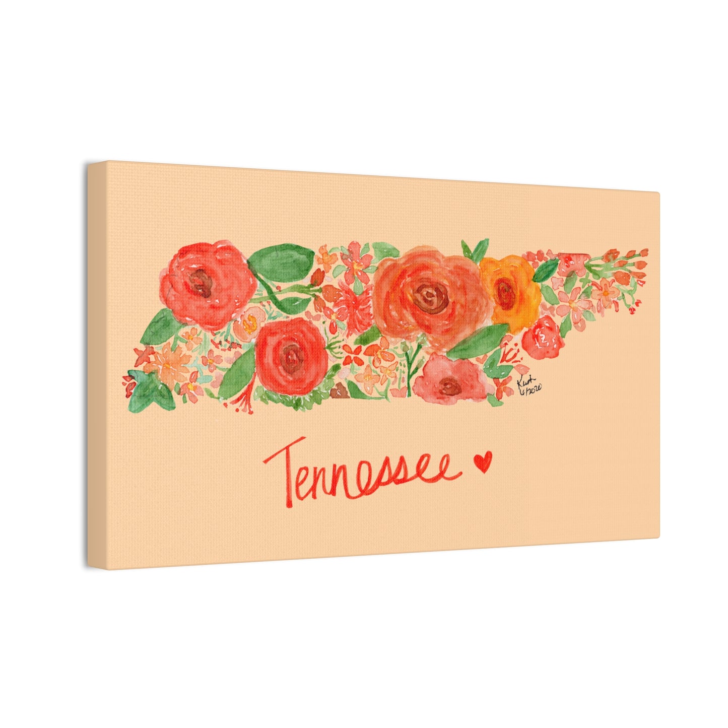 Floral Tennessee Canvas