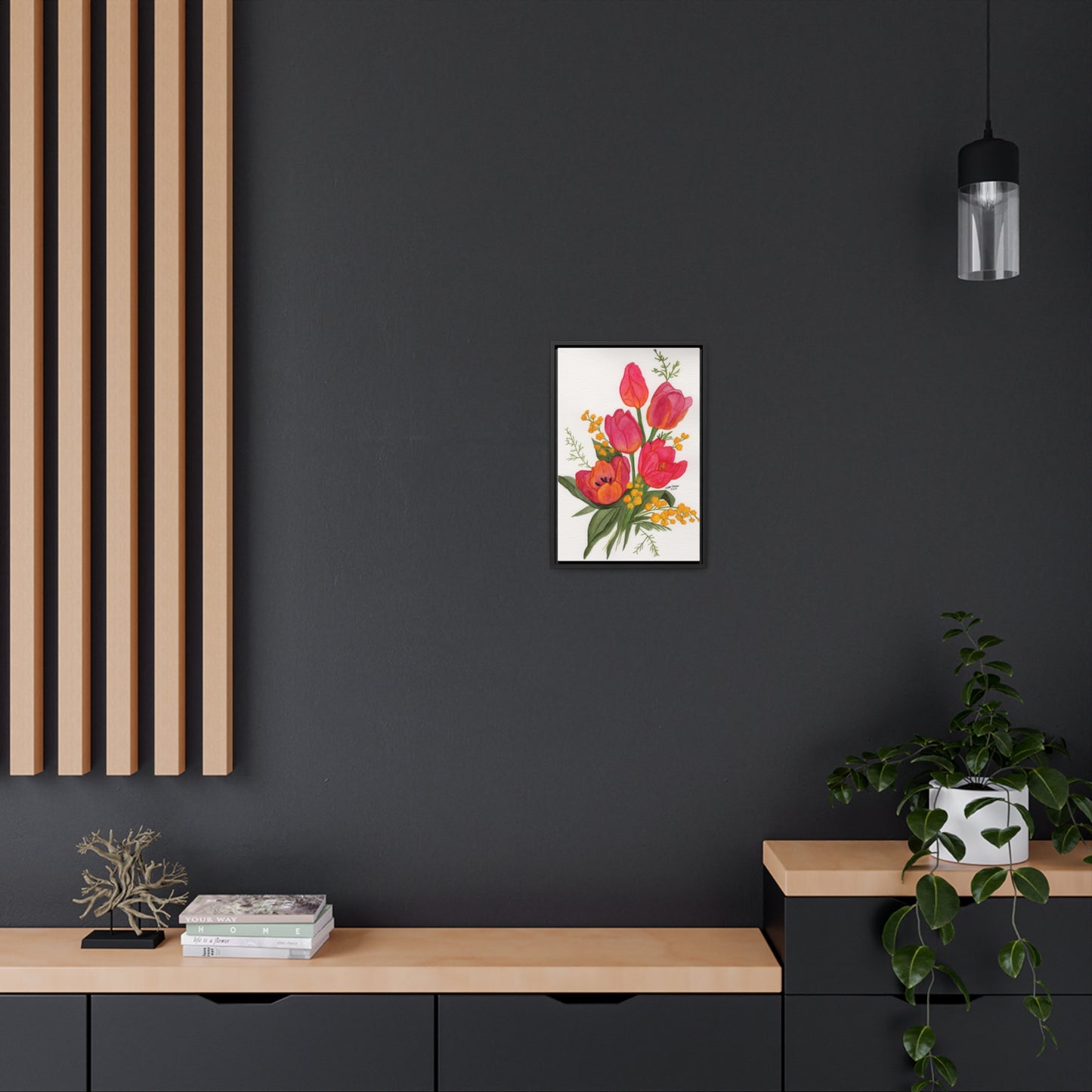 Tulips Gallery Framed Canvas