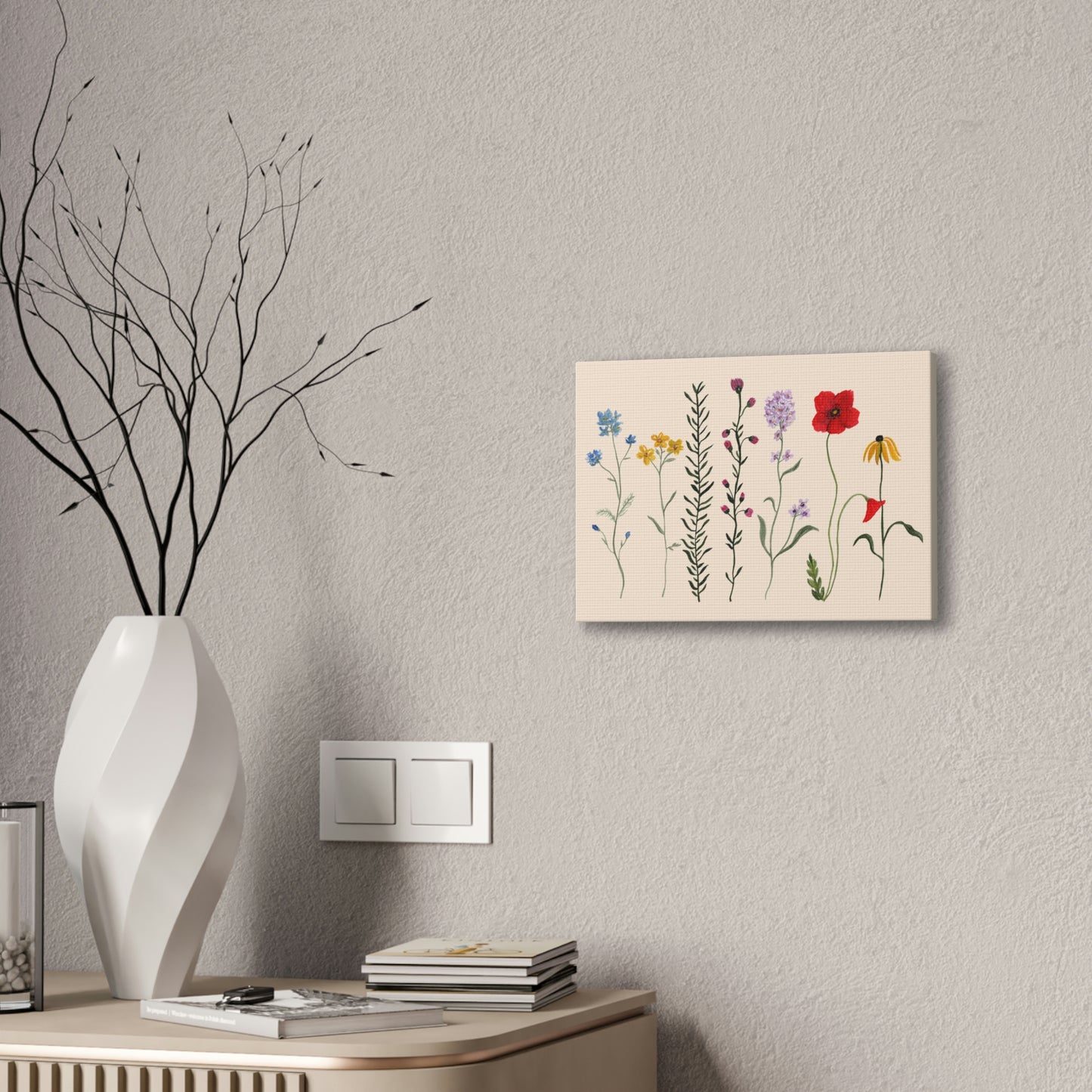 Wildflowers Canvas Stretched, 0.75"