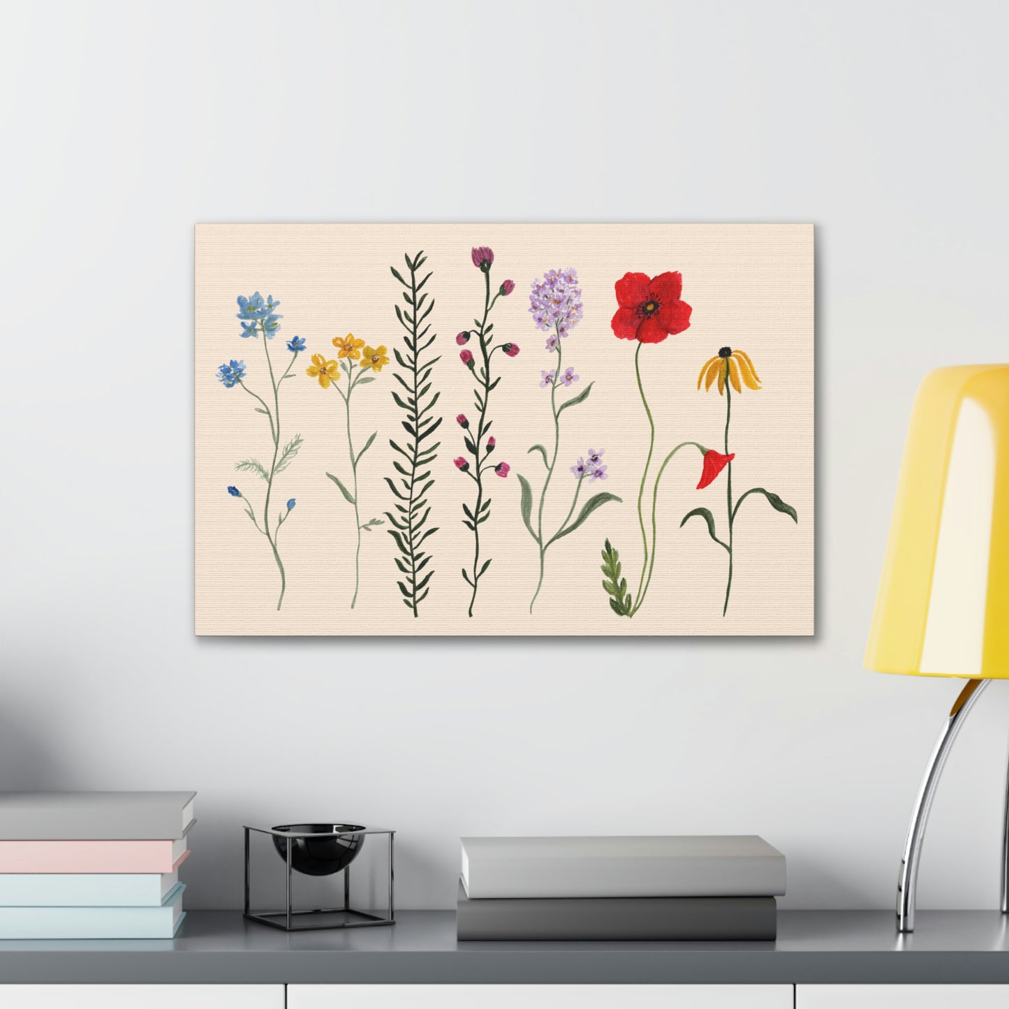 Wildflowers Canvas Stretched, 0.75"