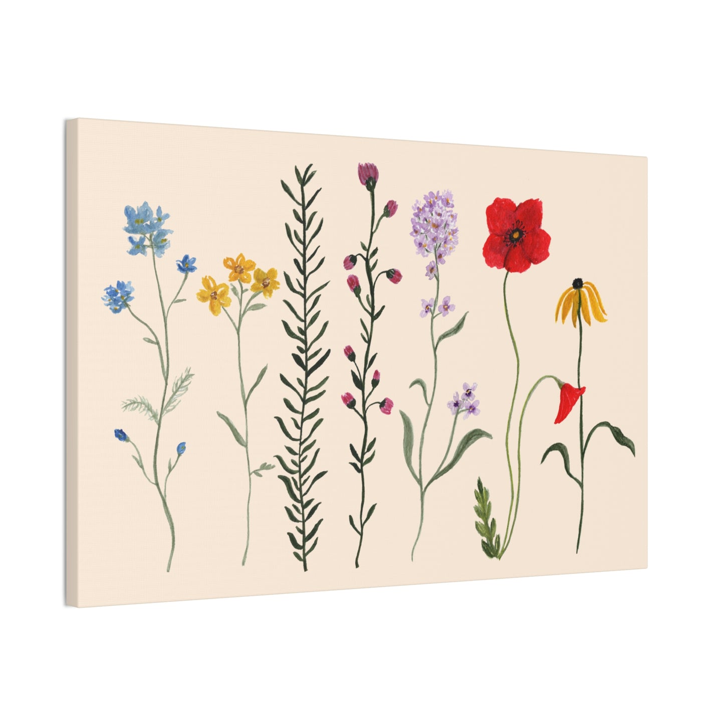Wildflowers Canvas Stretched, 0.75"