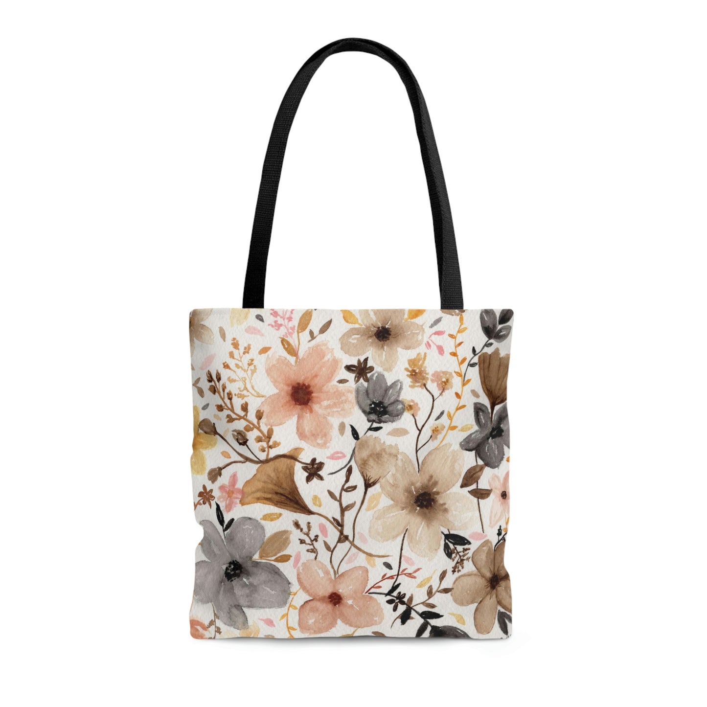 Neutral Floral Tote Bag