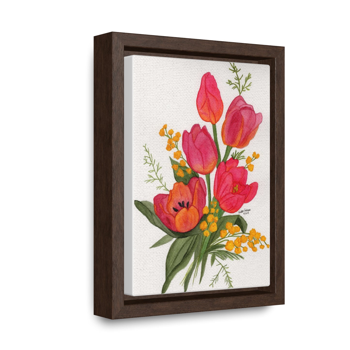 Tulips Gallery Framed Canvas