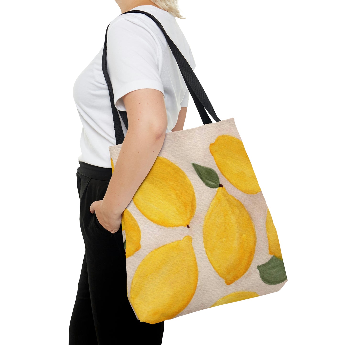 Rustic Lemons Large Tote Bag