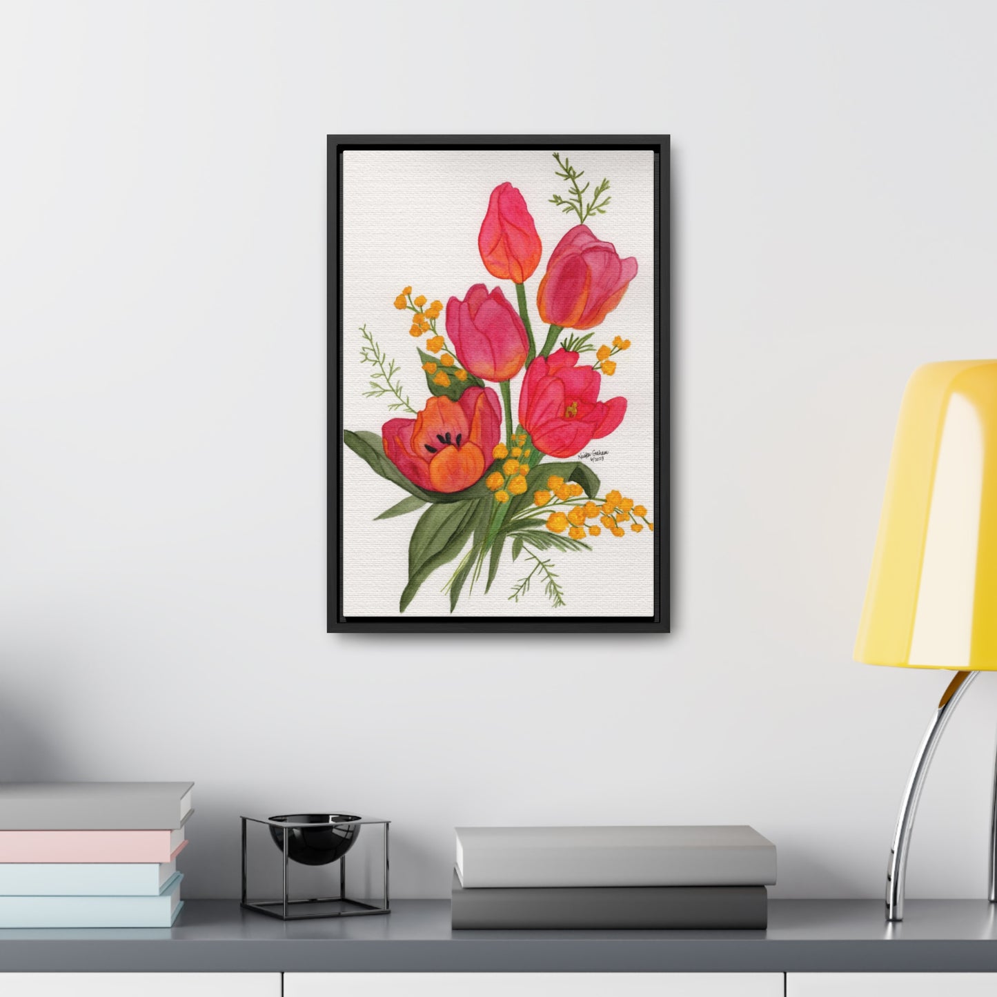 Tulips Gallery Framed Canvas