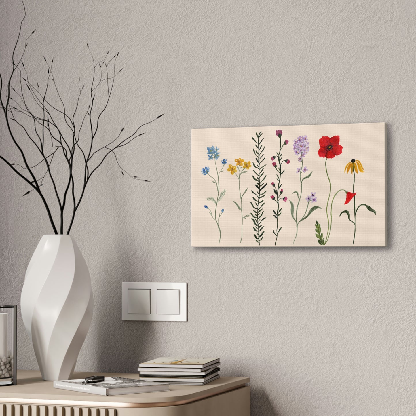 Wildflowers Canvas Stretched, 0.75"
