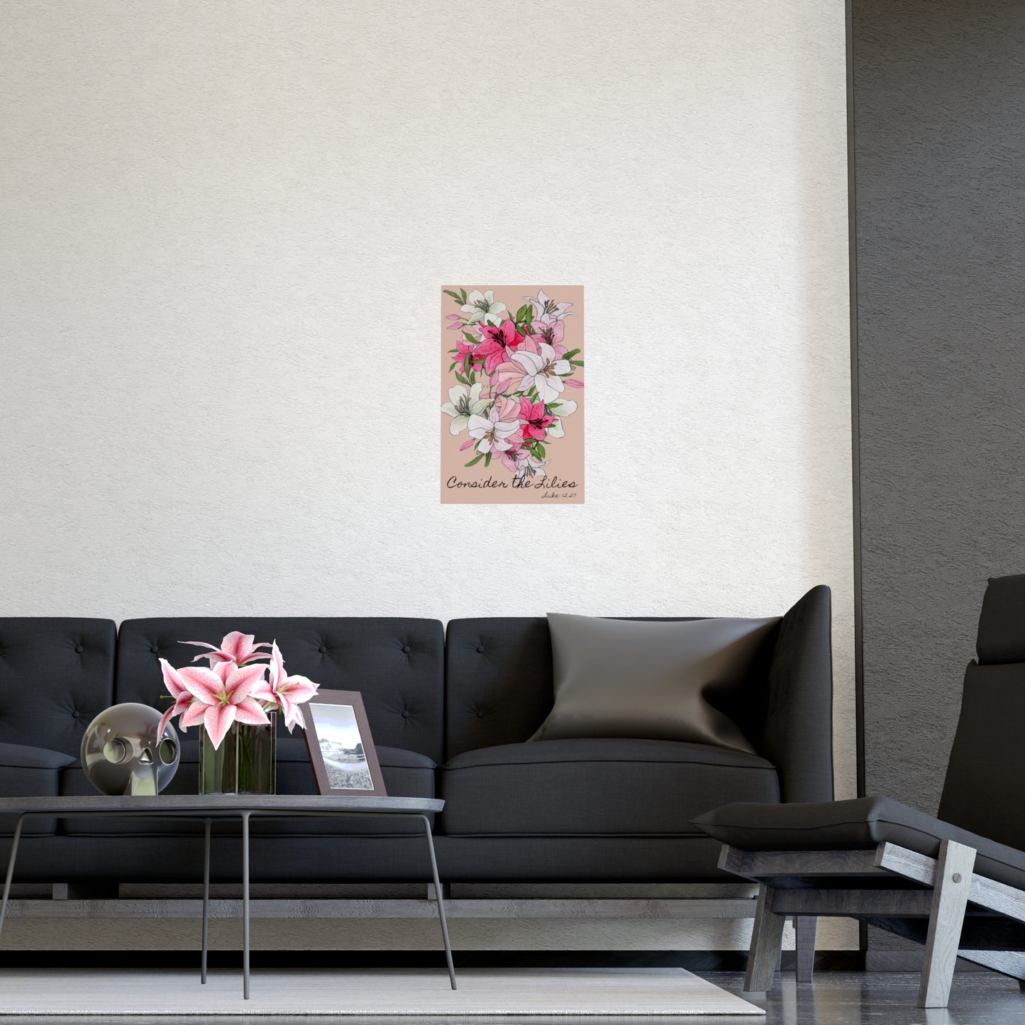 Lilies Vertical Matte Poster