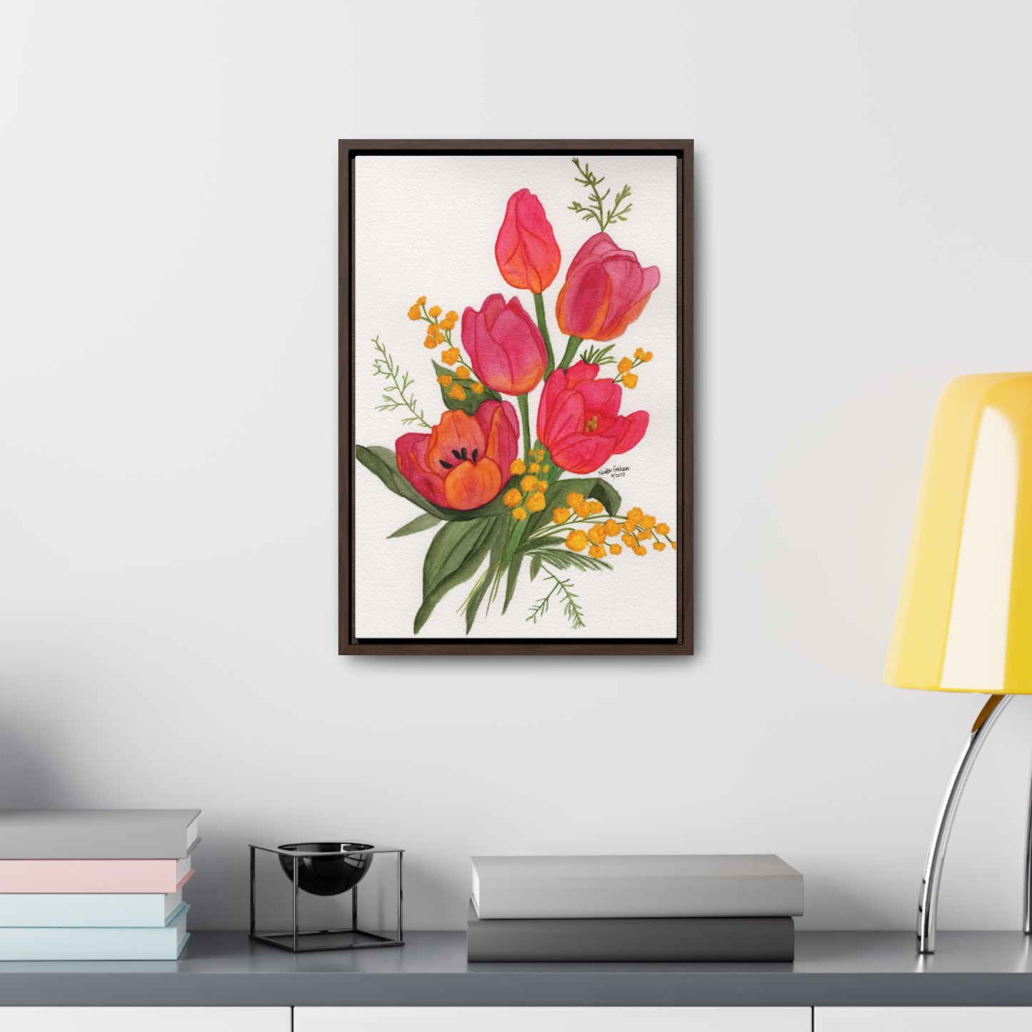 Tulips Gallery Framed Canvas