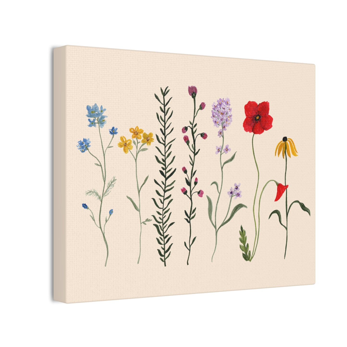 Wildflowers Canvas Stretched, 0.75"