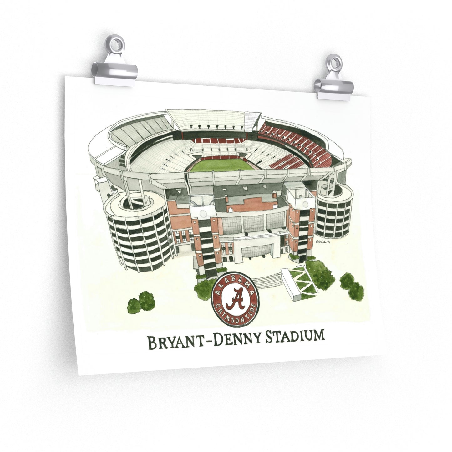 Bryant-Denny Stadium Matte Poster