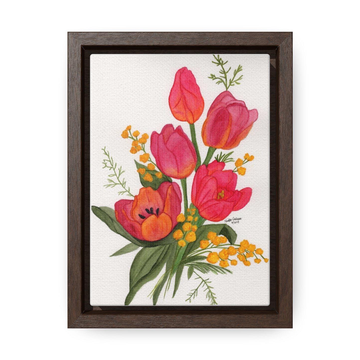 Tulips Gallery Framed Canvas
