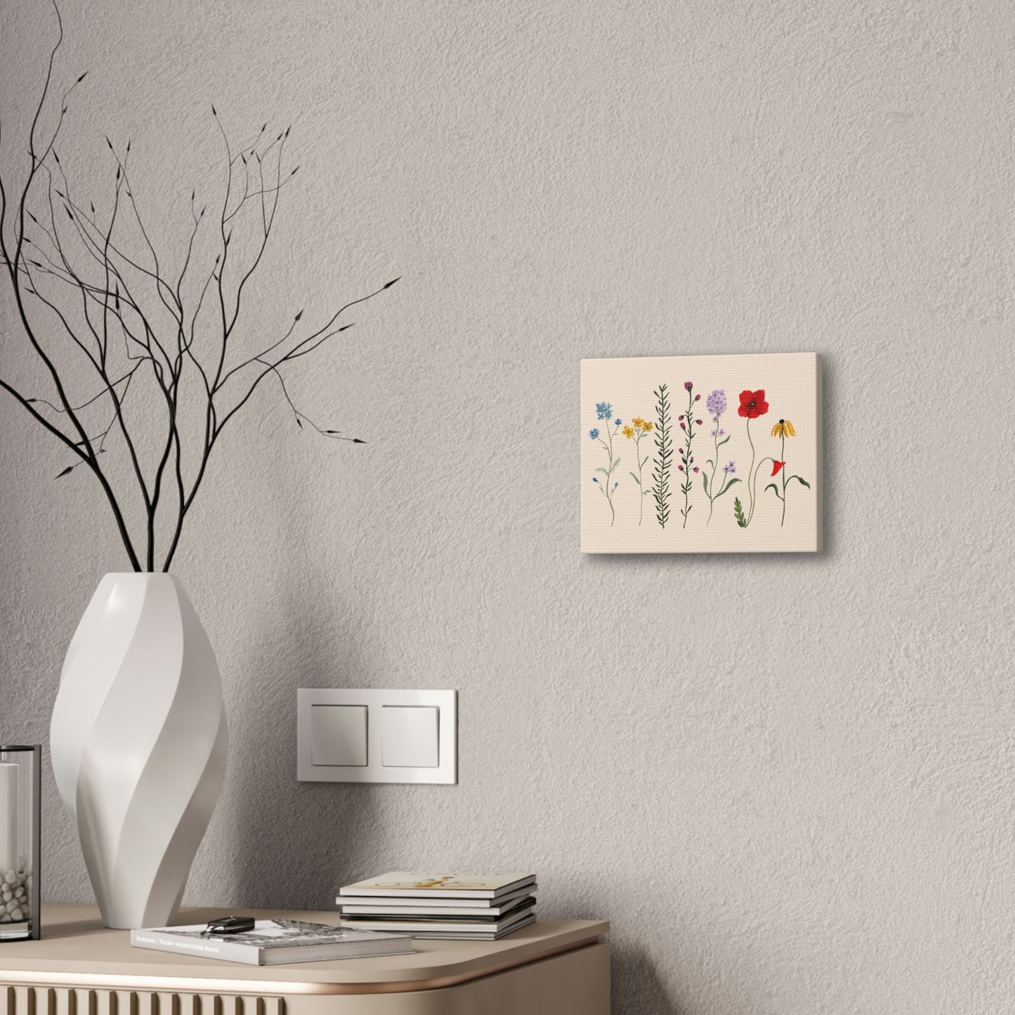 Wildflowers Canvas Stretched, 0.75"