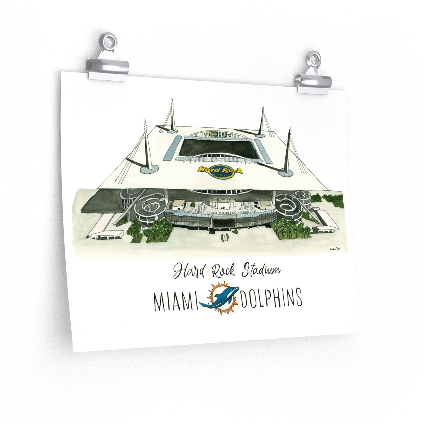 Hard Rock Stadium Matte poster