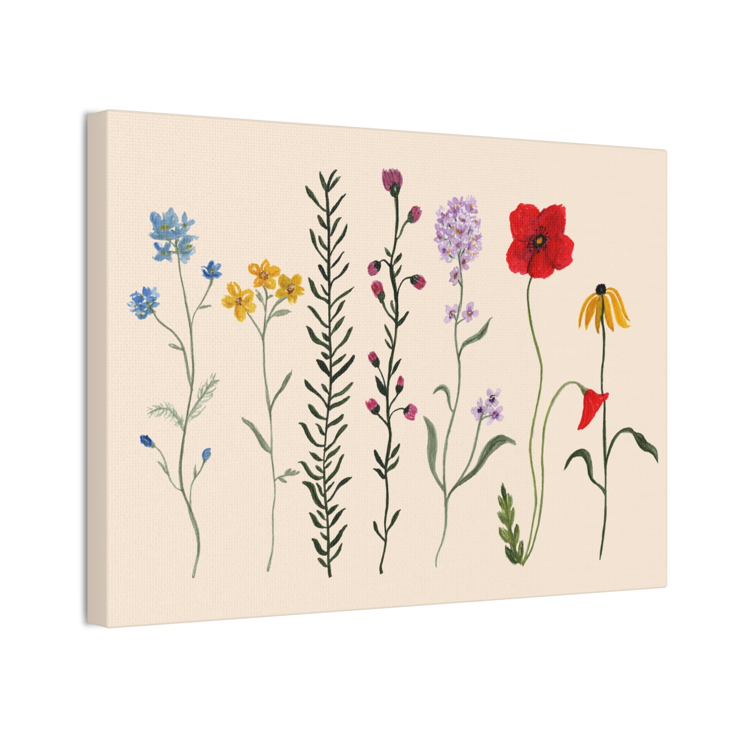 Wildflowers Canvas Stretched, 0.75"